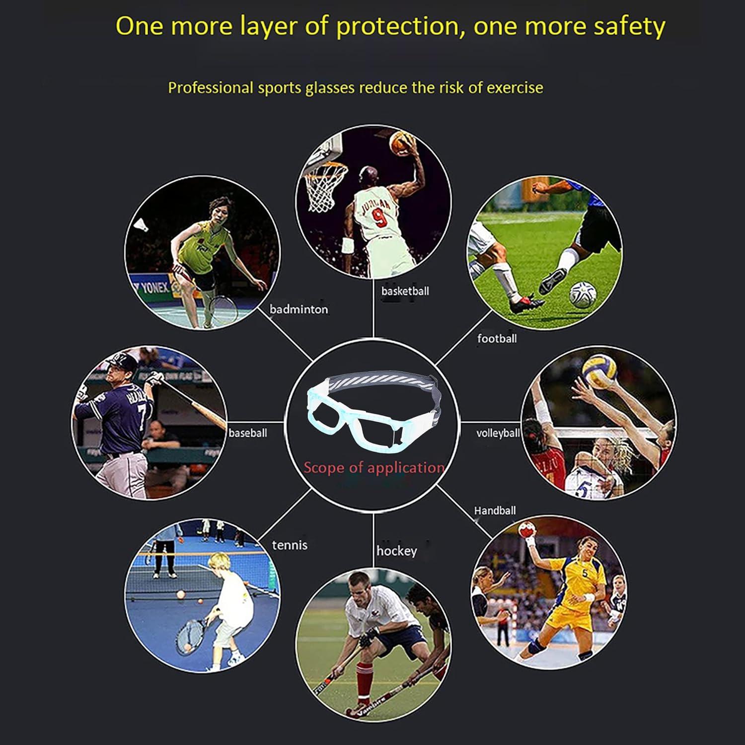 Gafas Deportivas Antivaho para Baloncesto y Fútbol - Azul