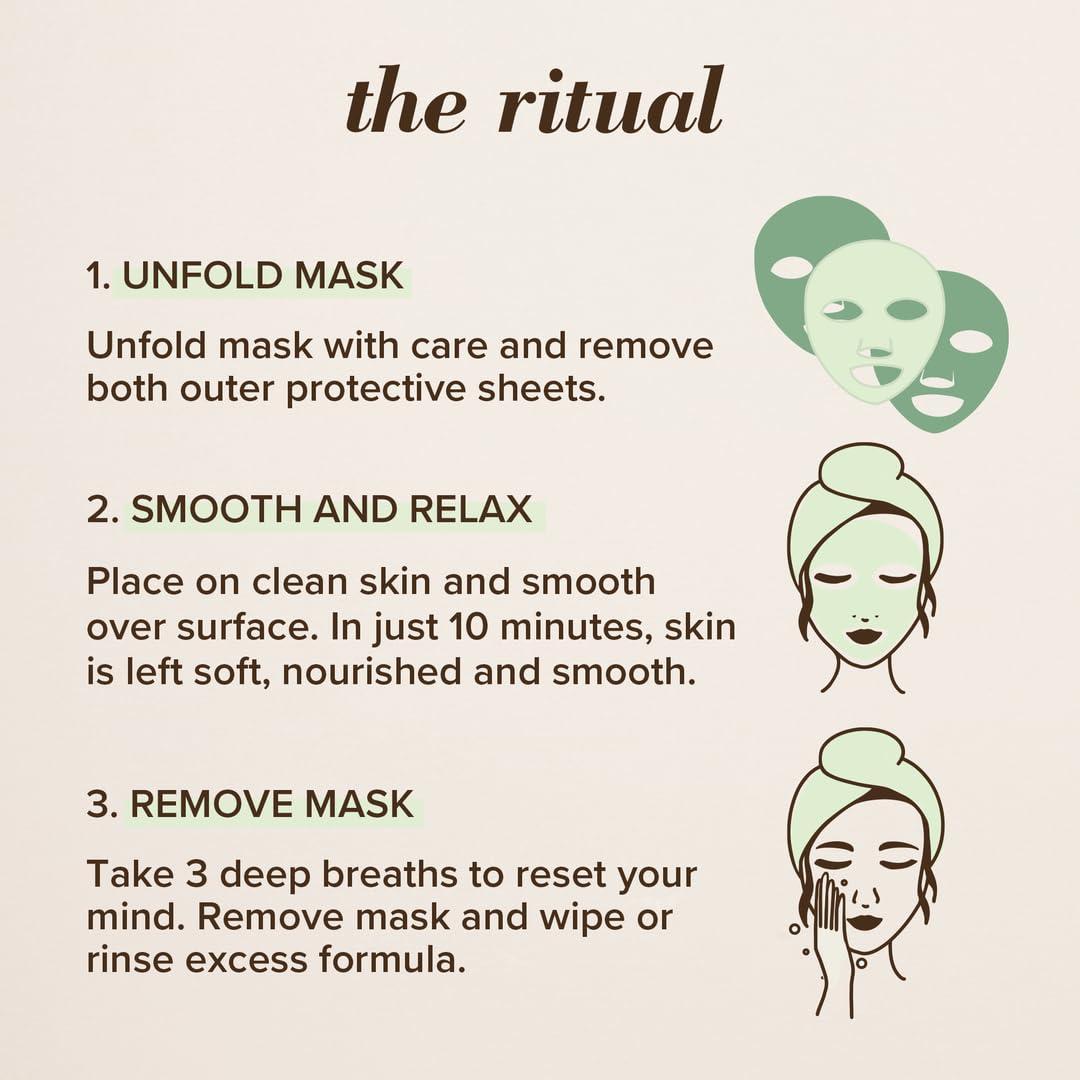 Mascarilla Facial de Gel Biocelulosa Burt's Bees - 6 Unidades Hidratantes