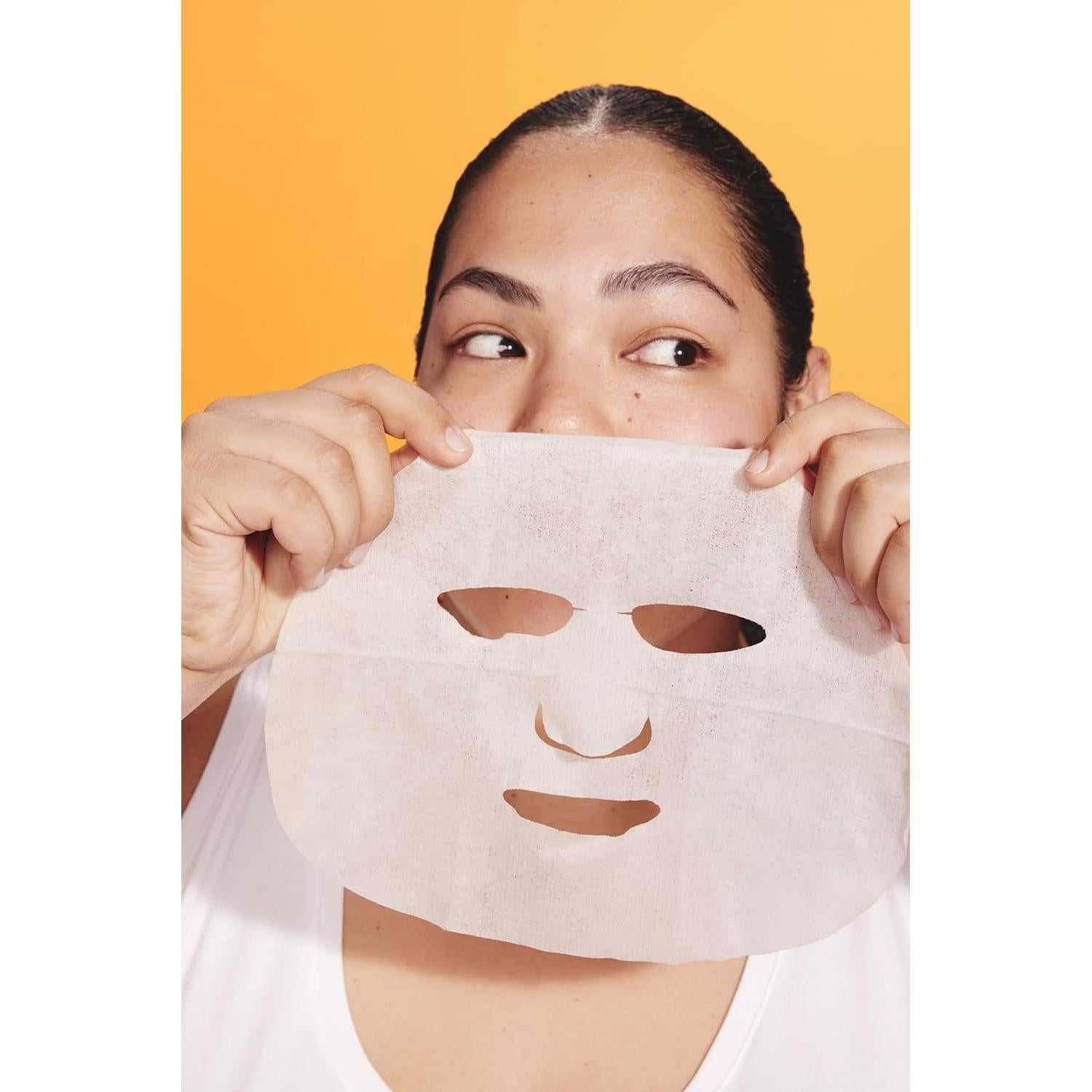 Mascarilla Facial de Gel Biocelulosa Burt's Bees - 6 Unidades Hidratantes