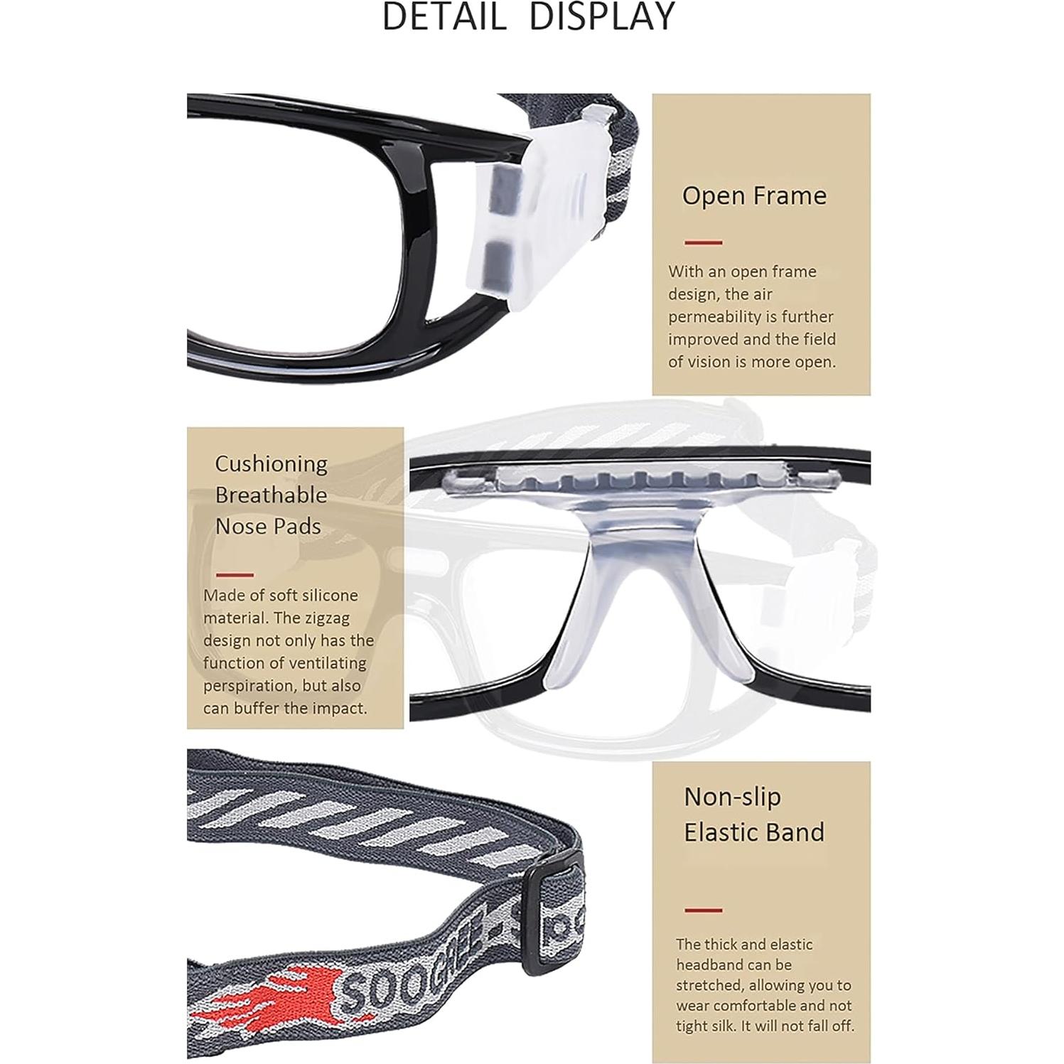 Gafas Deportivas Antivaho Policarbonato Azul Ajustables