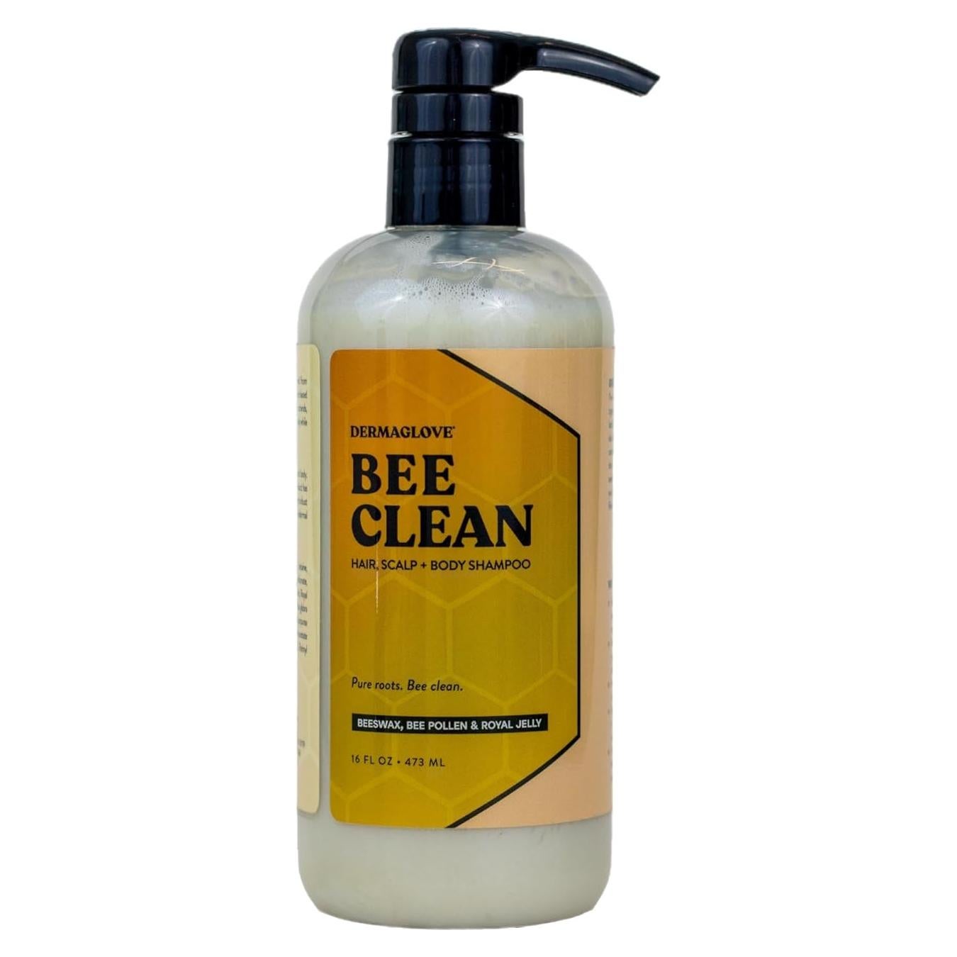 Champú DERMAGLOVE Bee Clean 473 ml con Miel y Propóleos