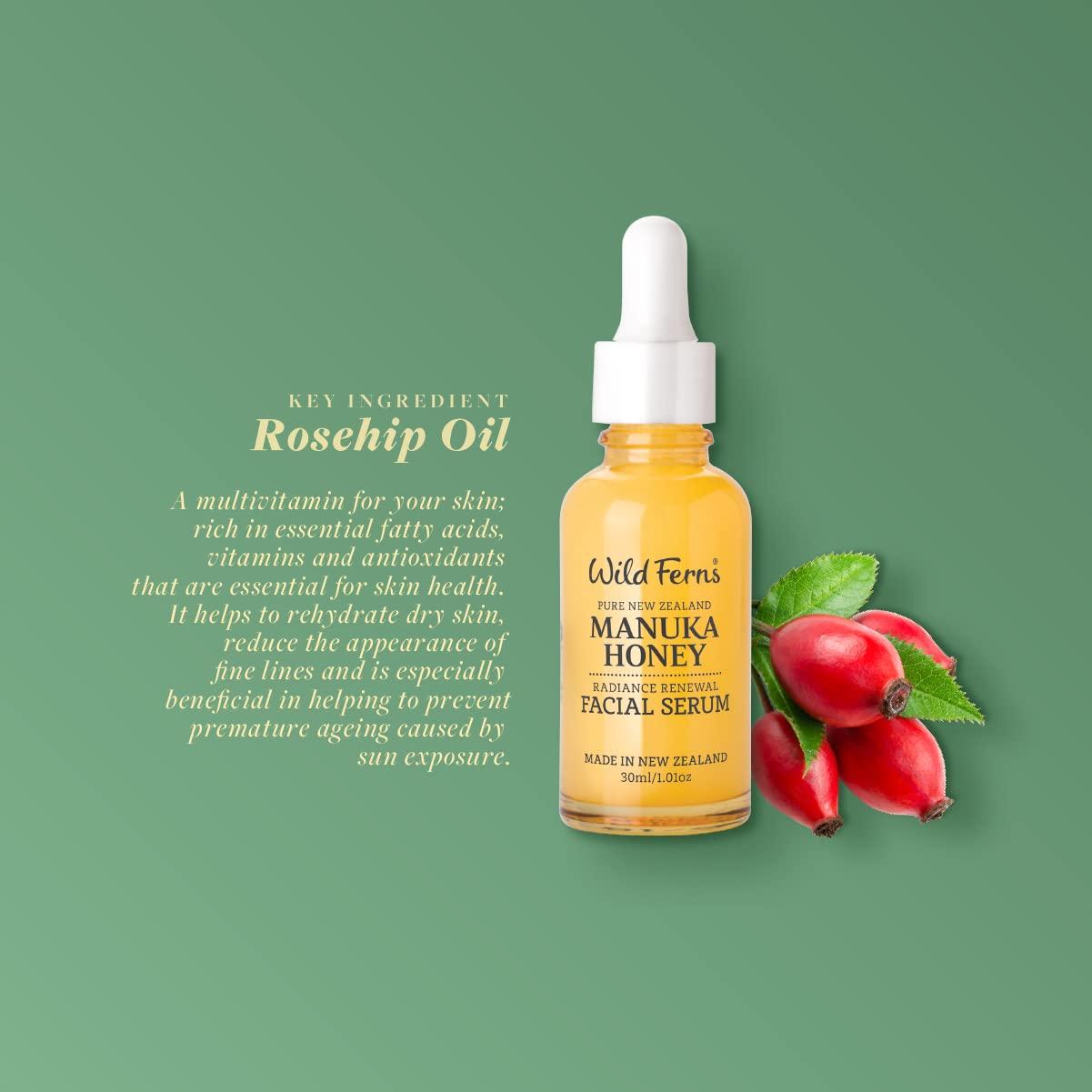 Sérum Facial Wild Ferns Miel de Manuka 30ml 96% Natural