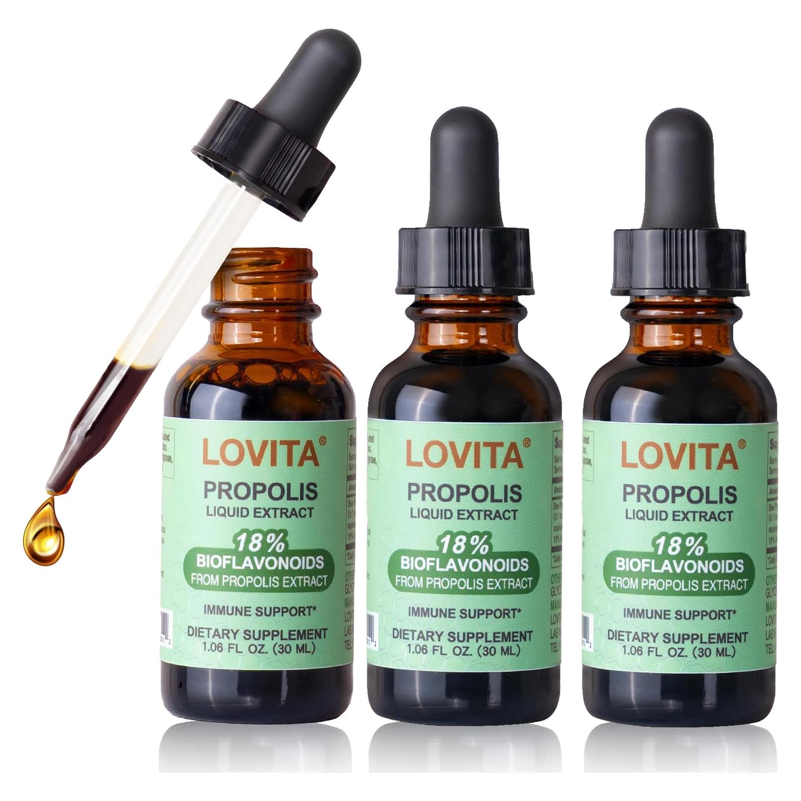 Extracto Líquido de Propóleos Lovita 500mg 30ml Sin Alcohol