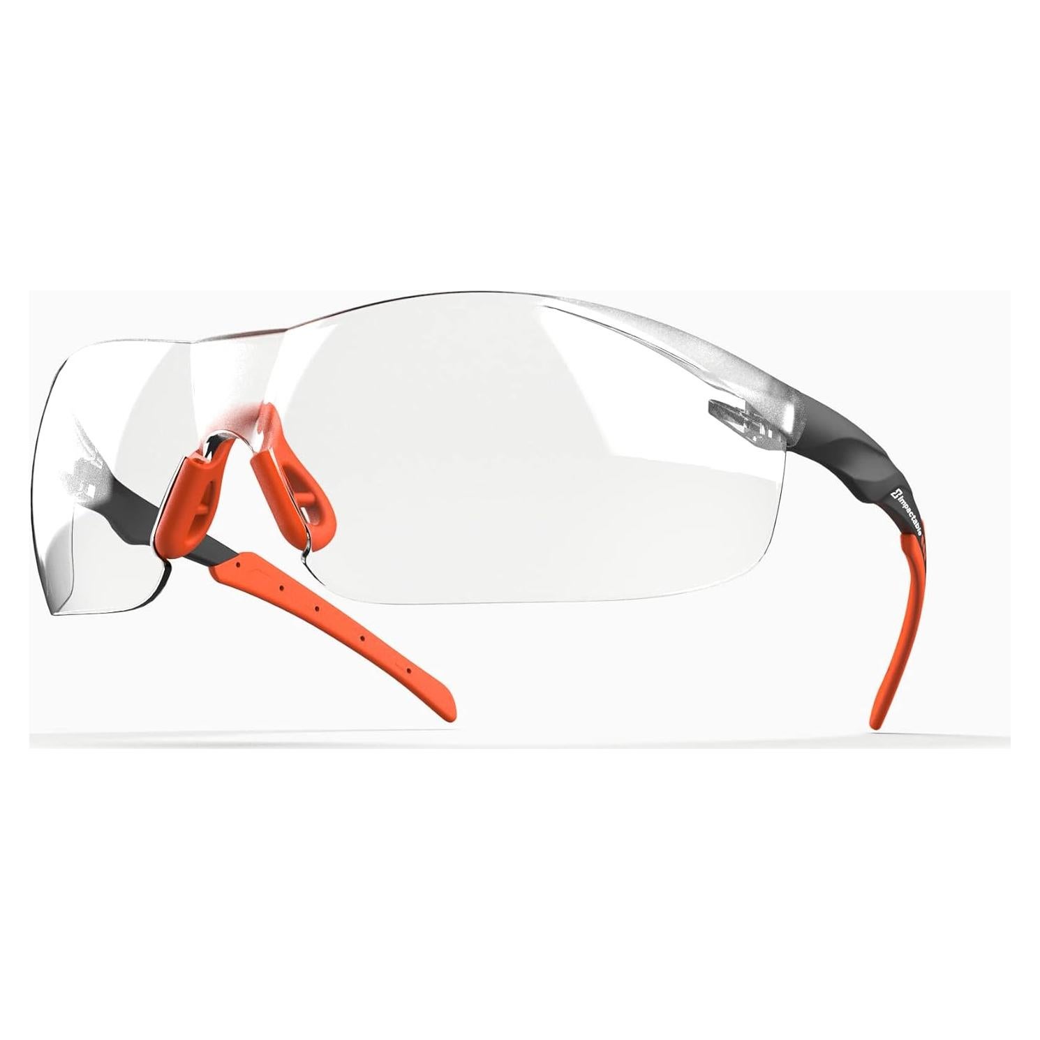 Gafas de Seguridad Impactables Antiempañante UV Negro/Naranja