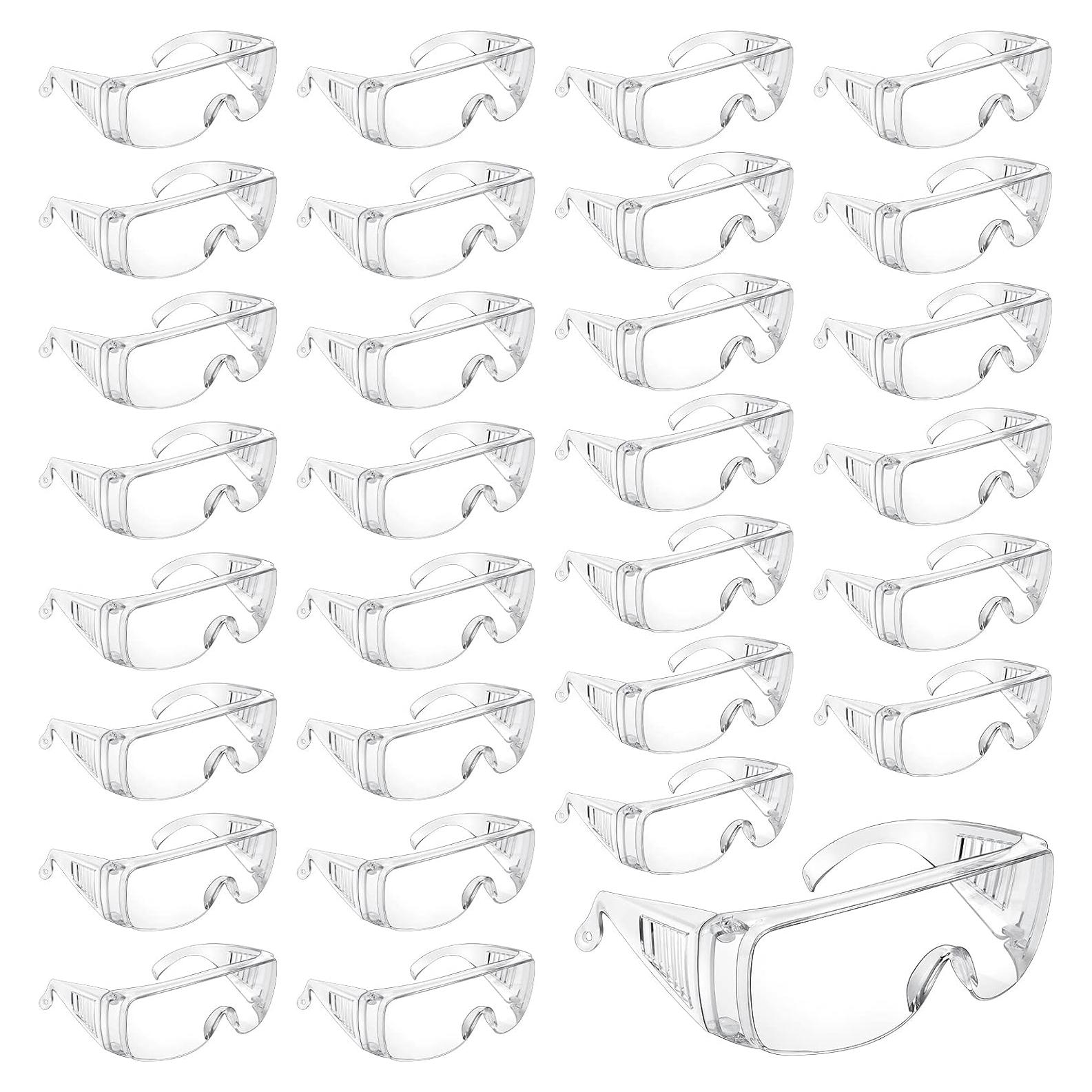 Gafas de Seguridad Queekay 30 Pares Anti Rayones y Polvo