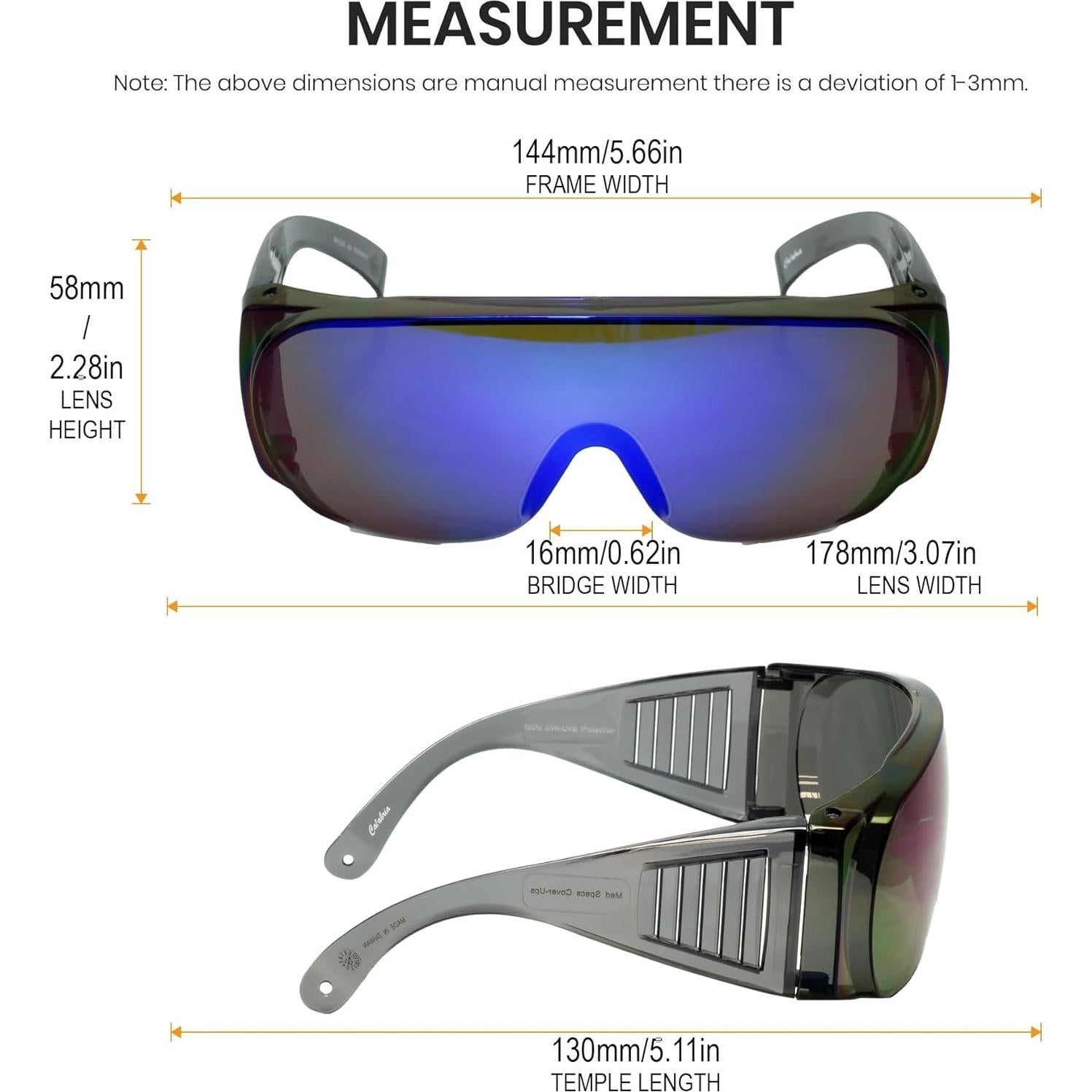 Gafas de Seguridad Calabria 1003 para Usar sobre Gafas