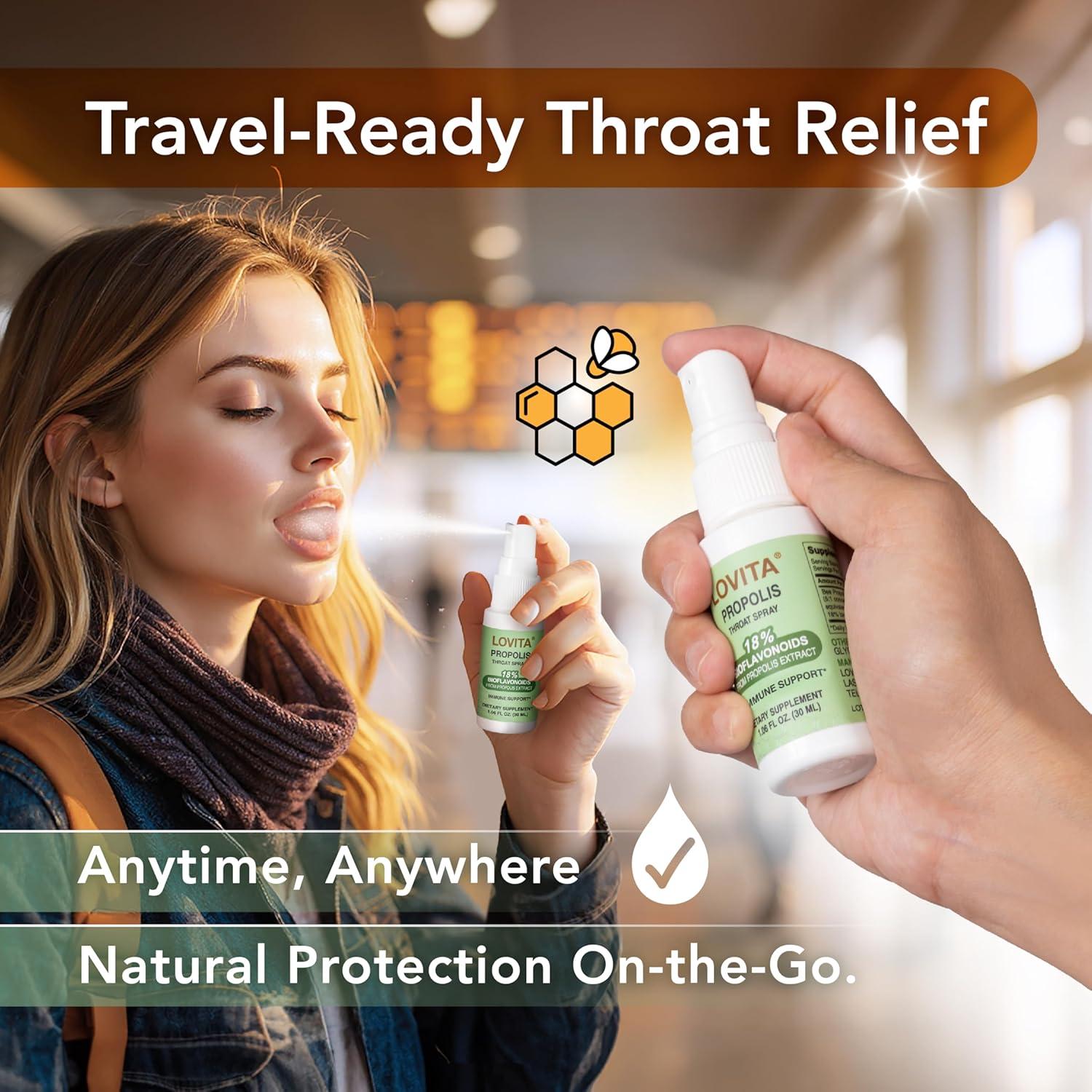Spray de Propóleos LOVITA 30 ml - Antioxidante y Sin Alcohol