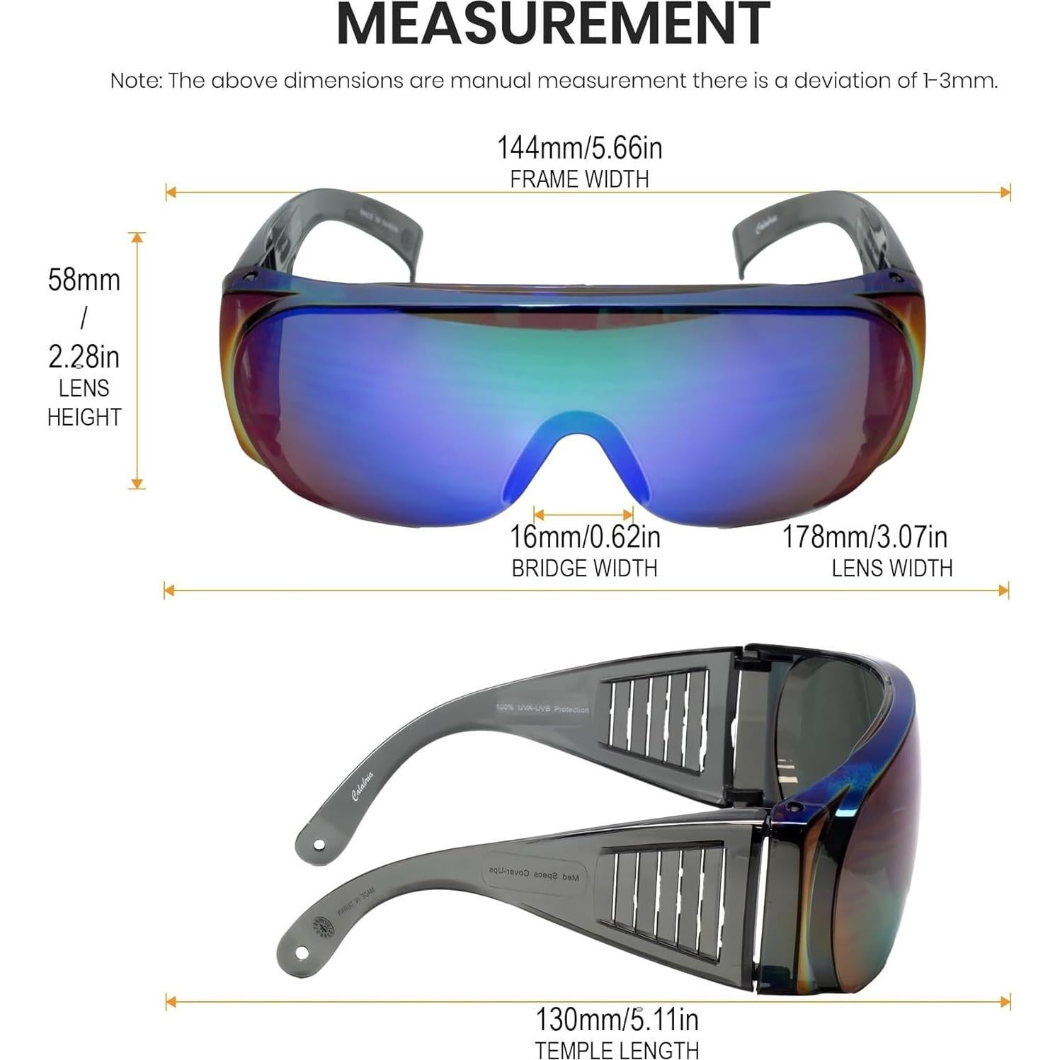 Gafas de Seguridad Calabria 1003 para Usar sobre Gafas