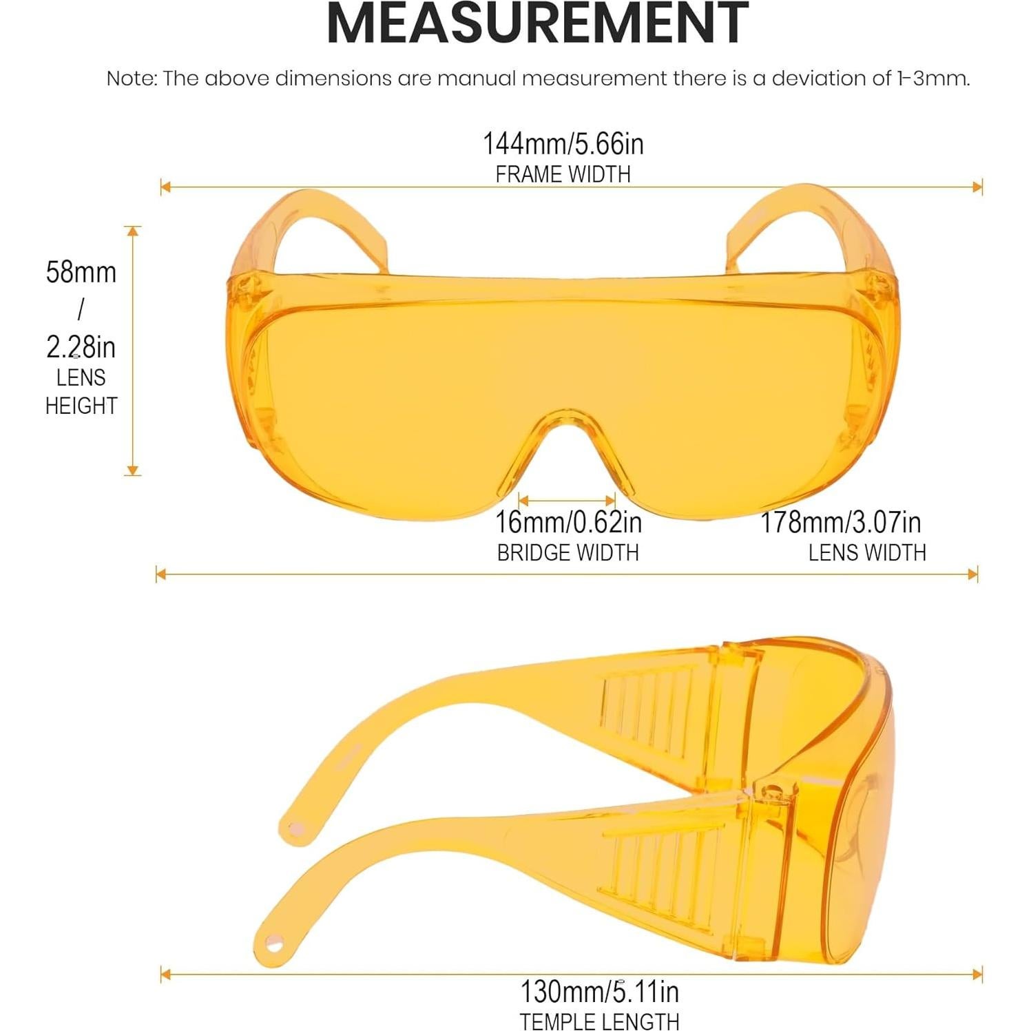 Gafas de Seguridad Calabria 1003 para Usar sobre Gafas de Prescripción