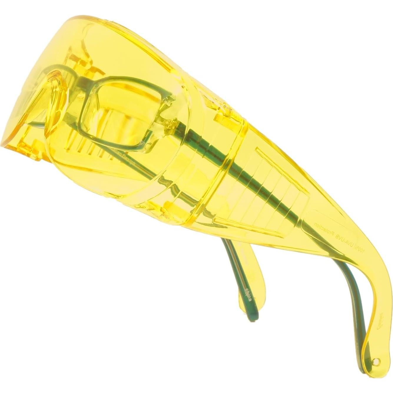 Gafas de Seguridad Calabria 1003 Fit Over Amarillo UV 100%