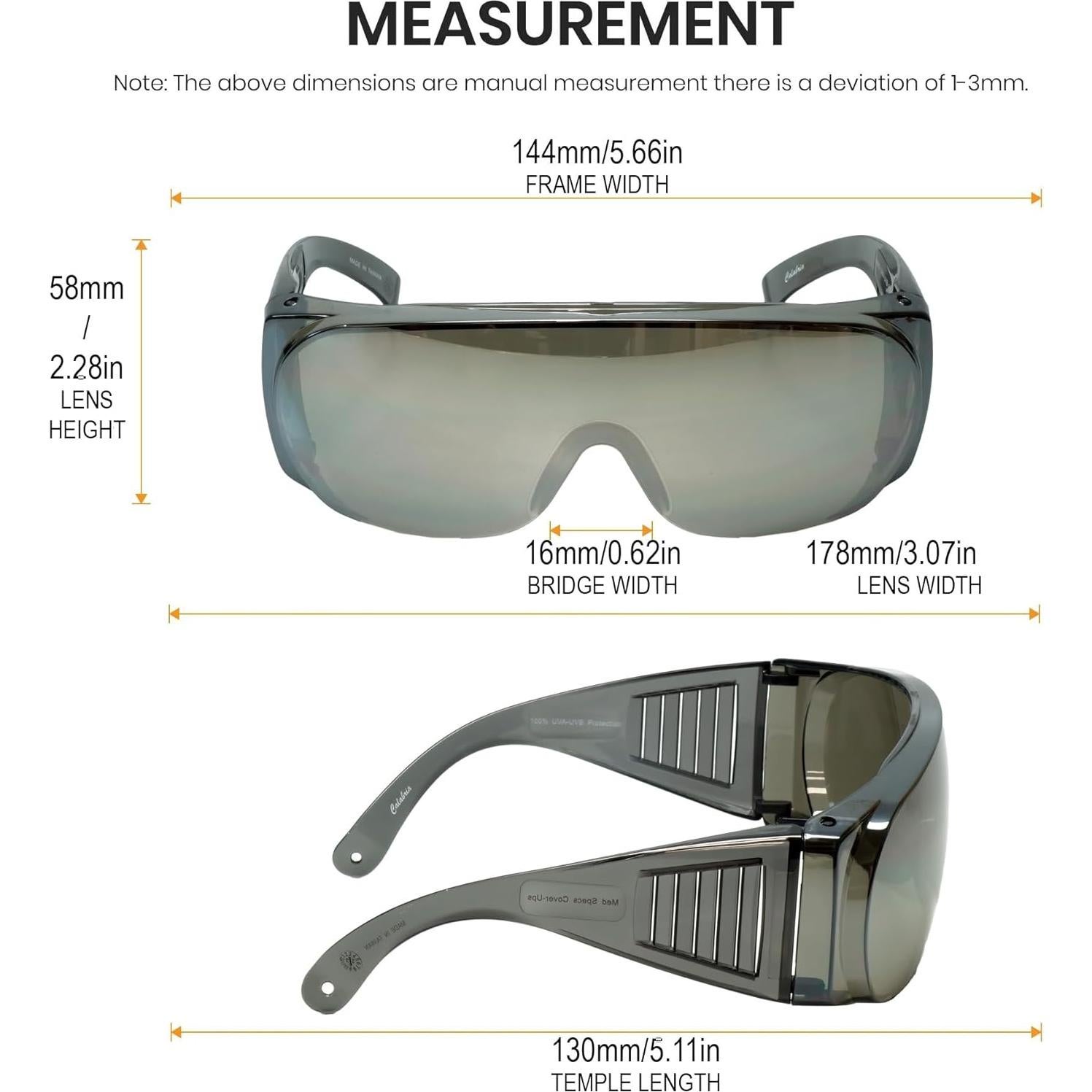 Gafas de Seguridad Calabria 1003 Fit Over UV Antivaho