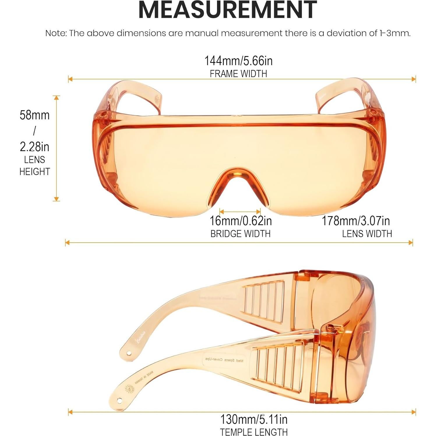 Gafas de Seguridad Calabria 1003 para Usar sobre Gafas