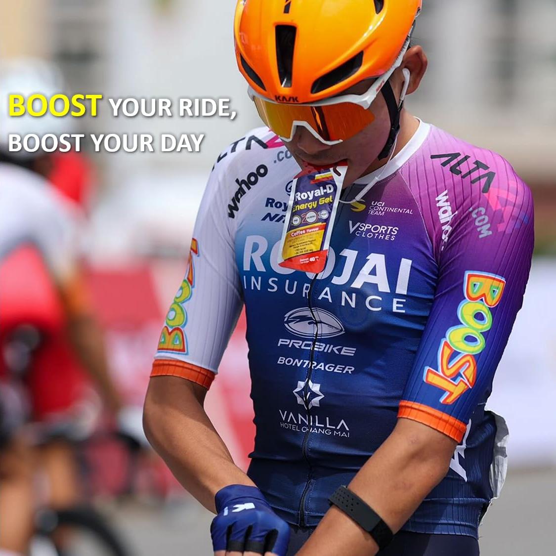 Gel Energético Royal-D Sabor Naranja - 20 Sobres de 39.9 g