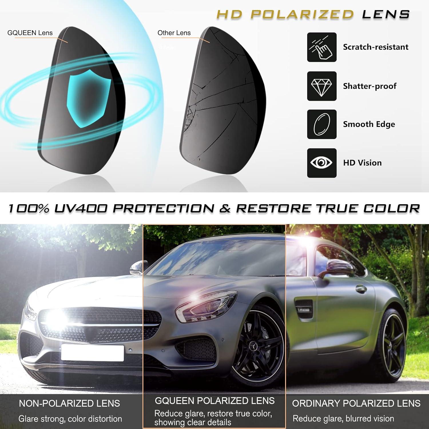 Gafas de Sol GQUEEN Polarizadas UV400 Estilo Militar