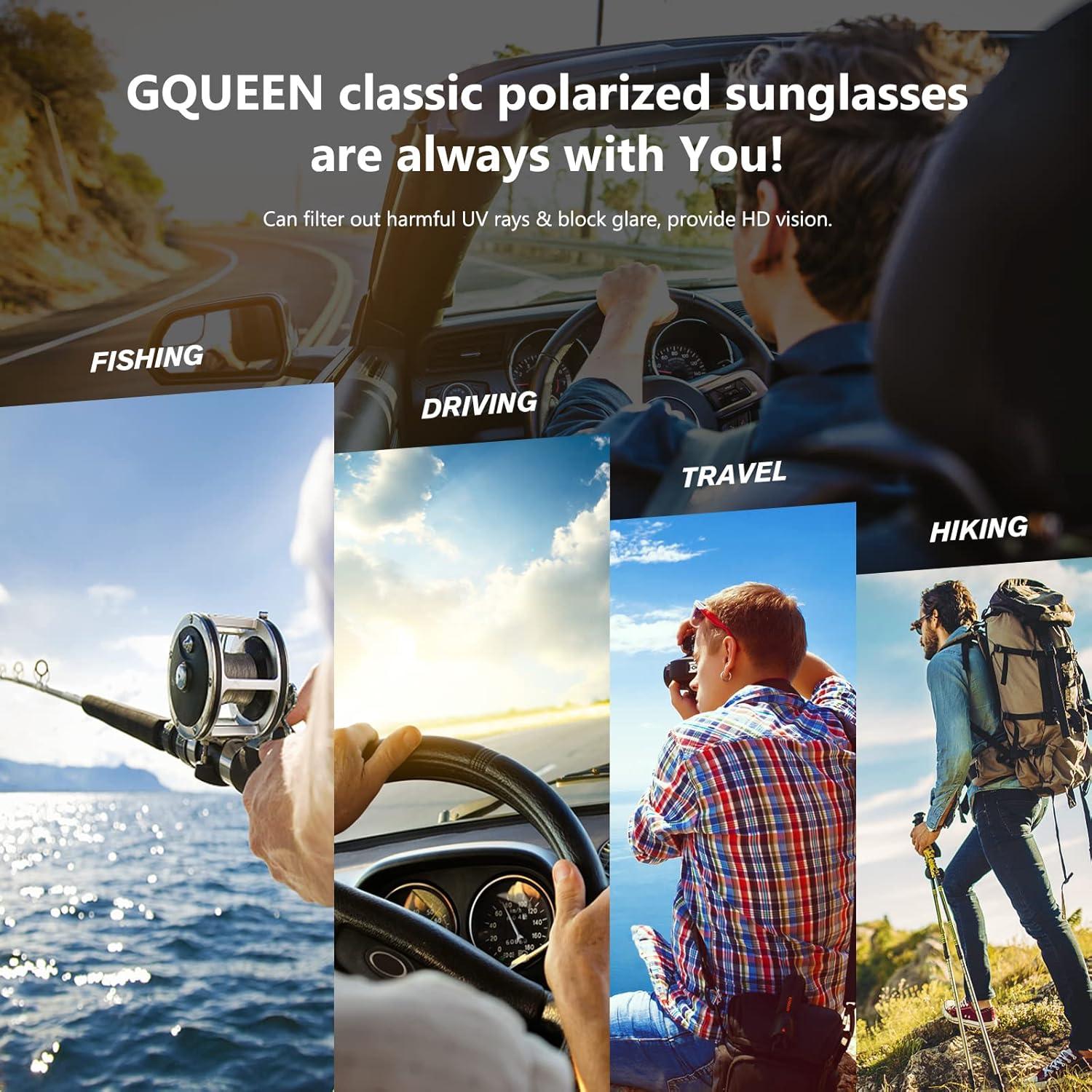 Gafas de Sol GQUEEN Polarizadas UV400 Estilo Militar