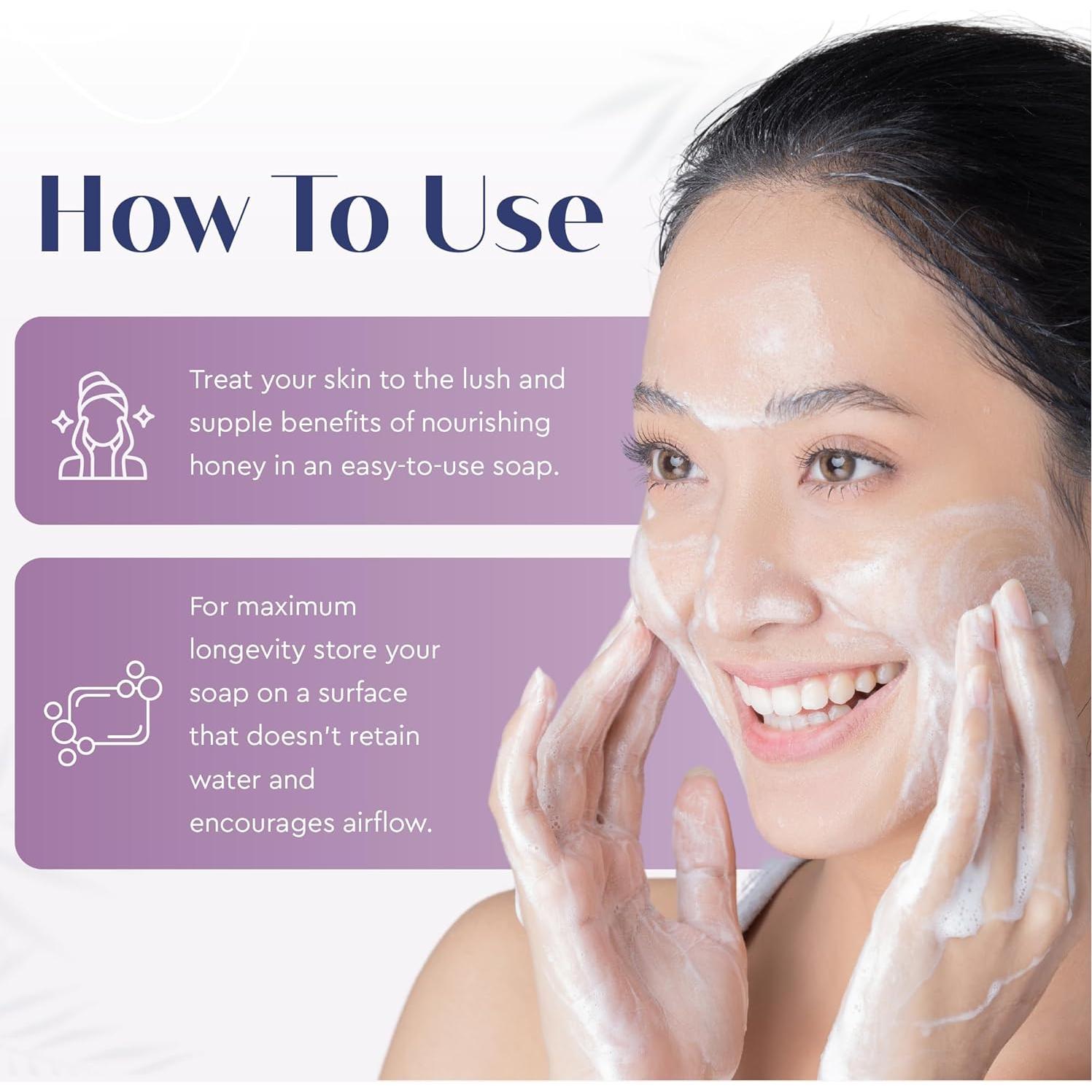 Juego de Jabones de Miel Baudelaire - 6 Barras Vegetales 99g