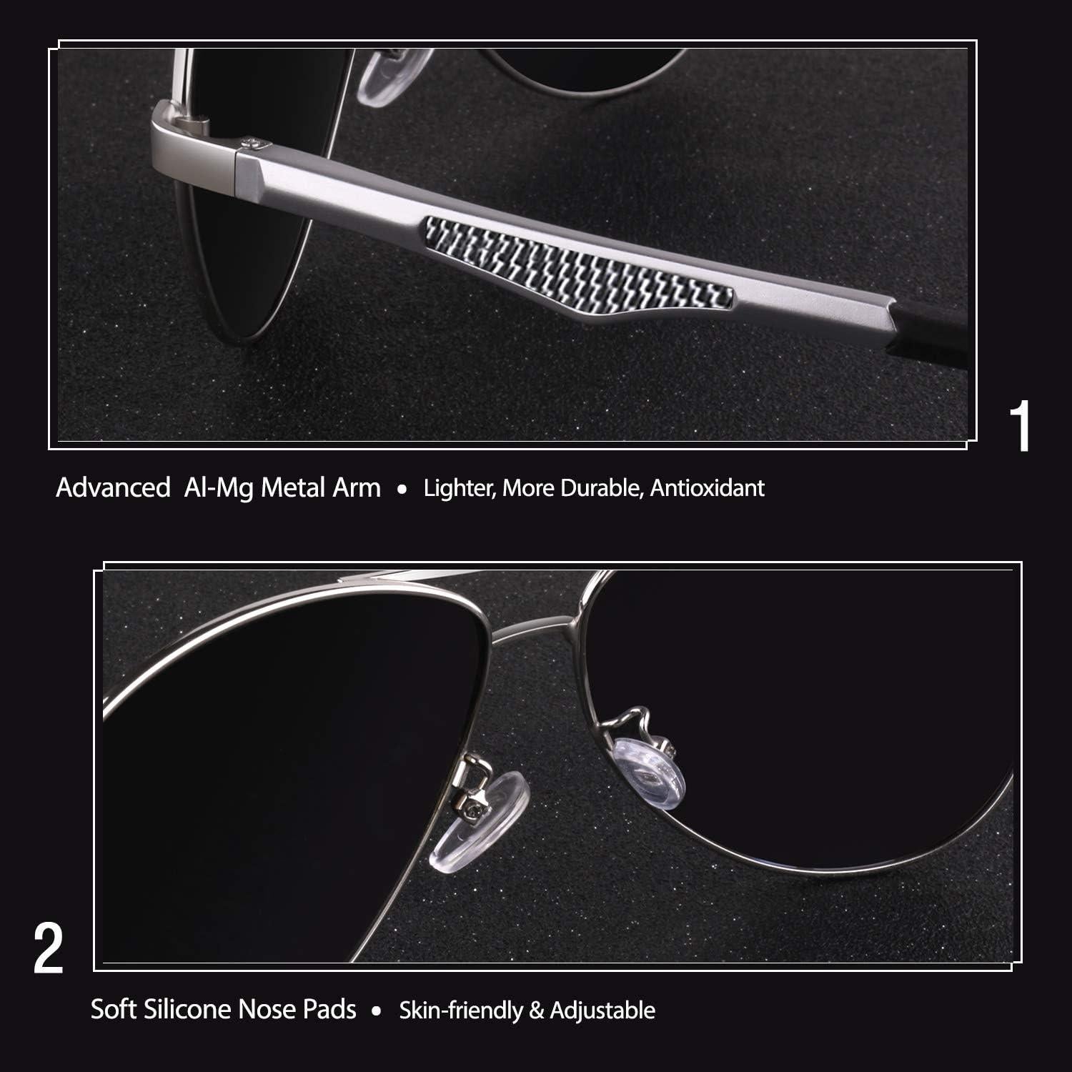 Gafas de Sol GQUEEN Polarizadas UV400 Estilo Militar