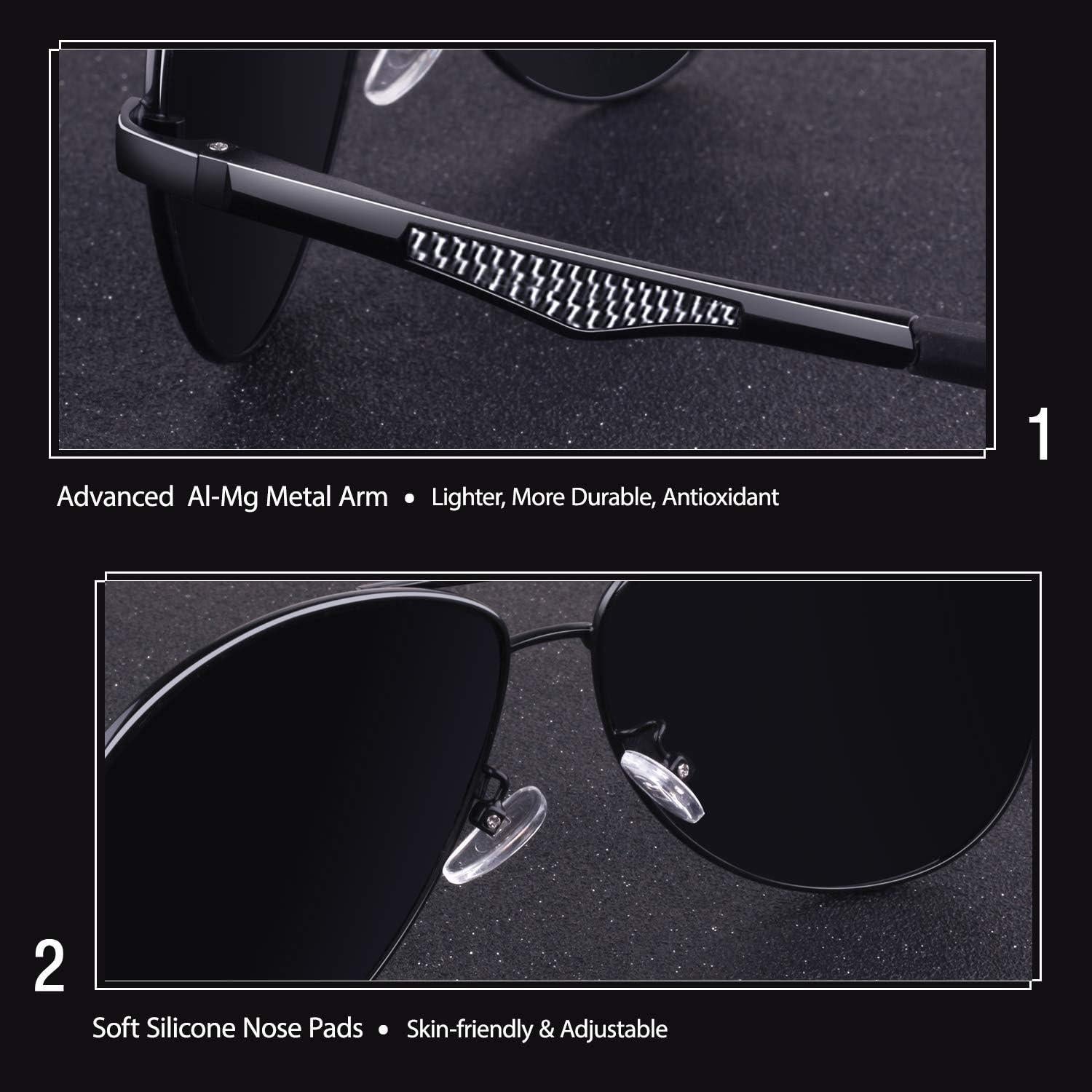 Gafas de Sol GQUEEN Polarizadas UV400 Estilo Militar