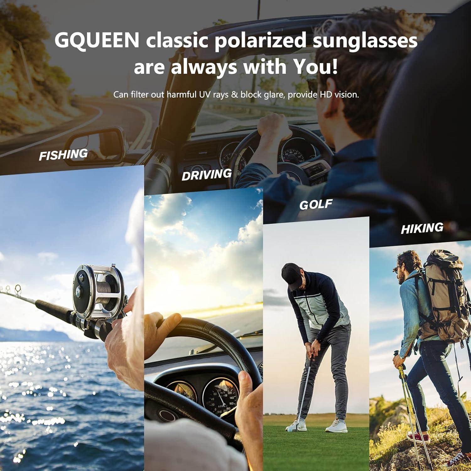 Gafas de Sol GQUEEN Polarizadas UV400 Estilo Militar