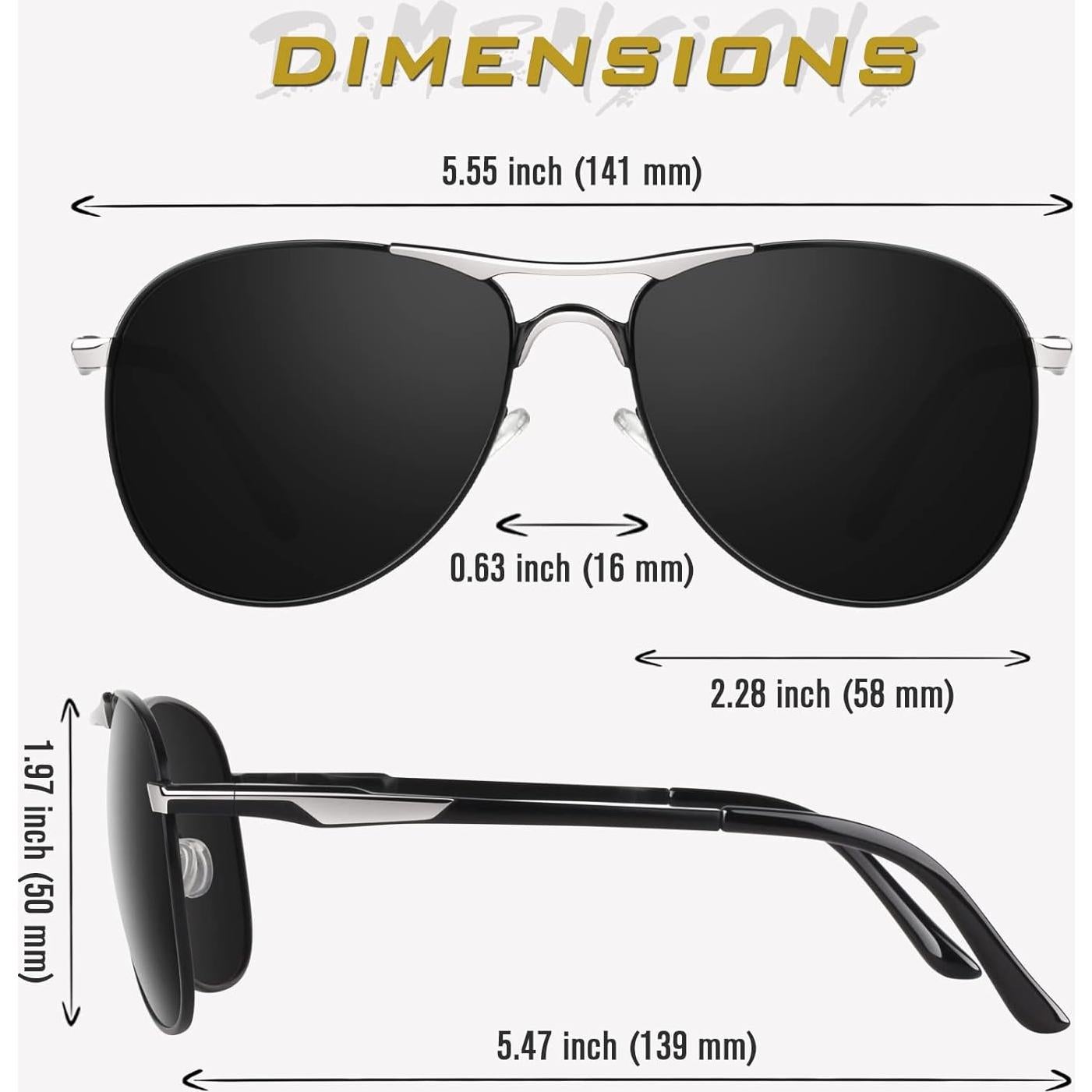 Gafas de Sol GQUEEN Polarizadas UV400 Estilo Militar