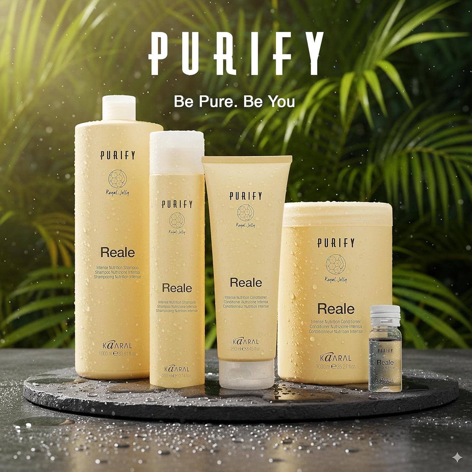 Champú Kaaral Purify Reale 300 ml - Hidratante para Cabello Seco