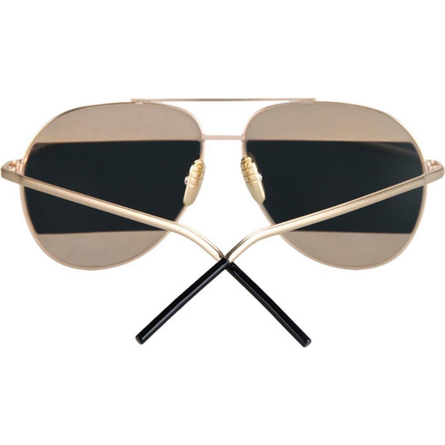 Gafas de Sol Aviador Espejo Rosa Marco Metal Importadas