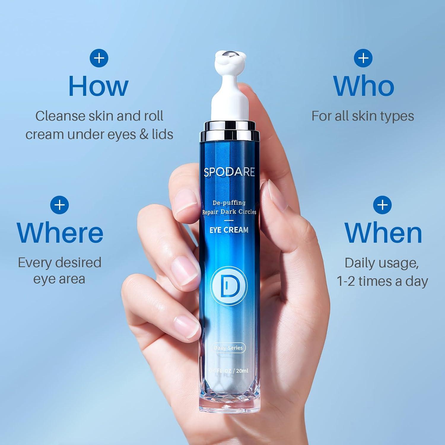 Crema para Ojos SPODARE con Cafeína y Retinol 20 ml