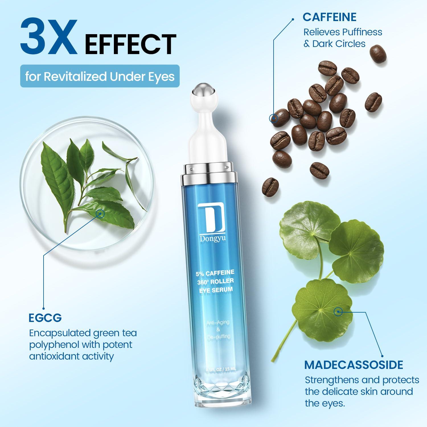 Crema para Ojos Dongyu 15 ml con Cafeína - Anti-Ojeras