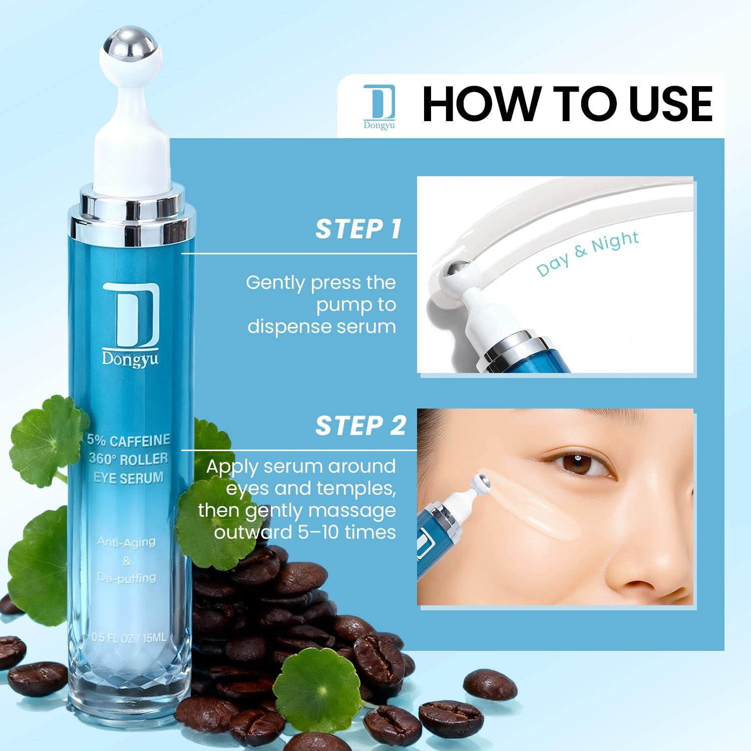 Crema para Ojos Dongyu 15 ml con Cafeína - Anti-Ojeras