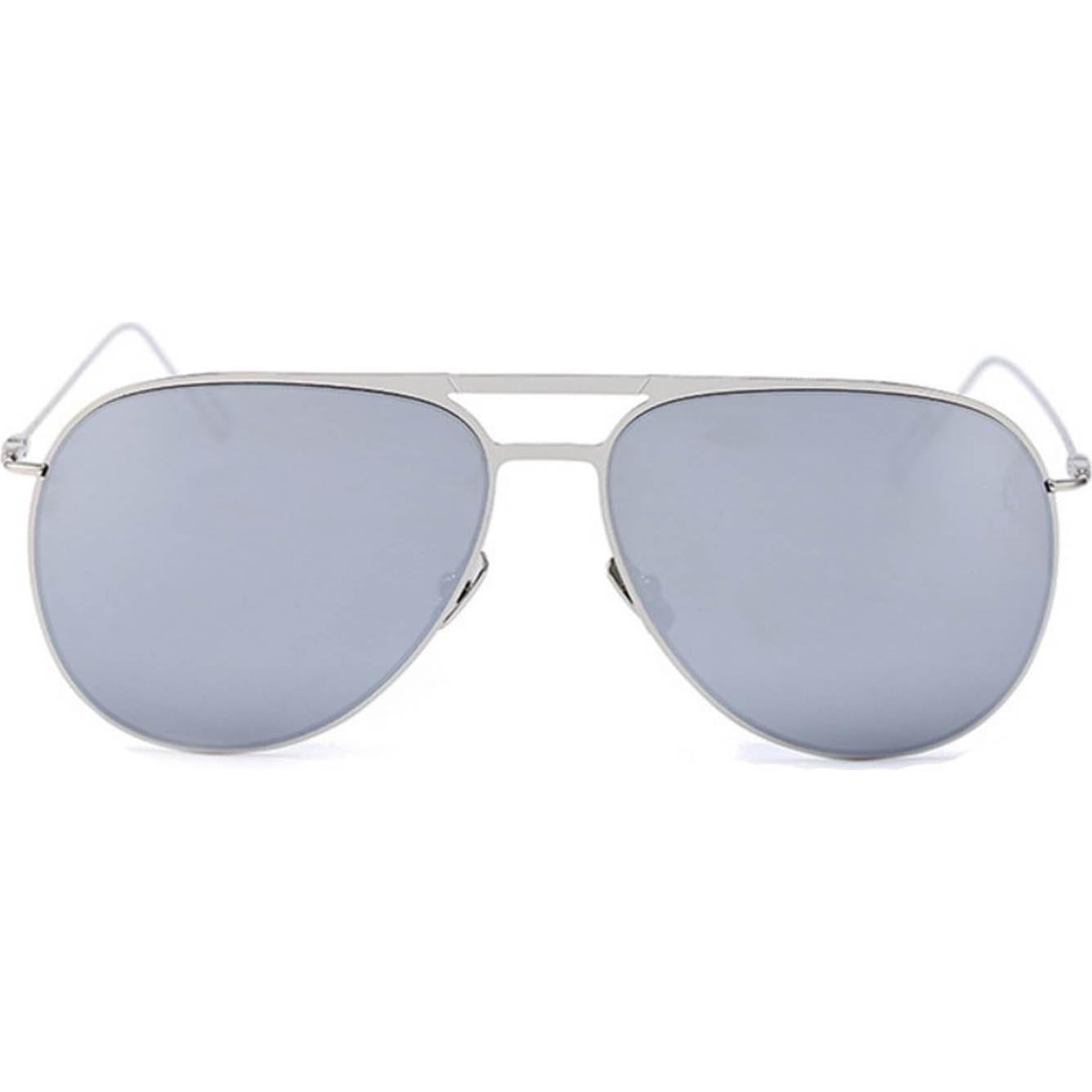 Gafas de Sol Aviador Espejo Plateado Marco Metal