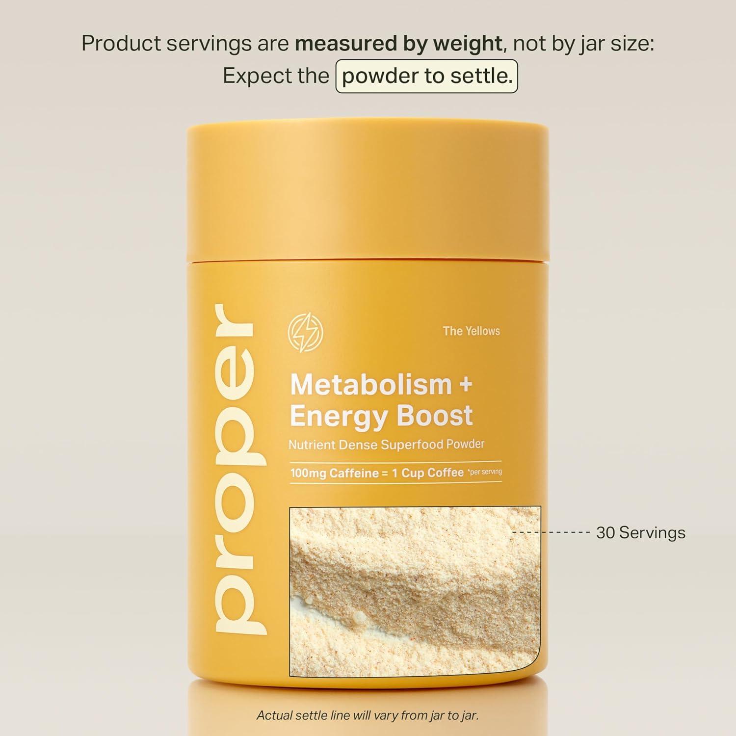 Polvo Energético Sin Azúcar Proper 30 Porciones Piña Mango 100mg Cafeína