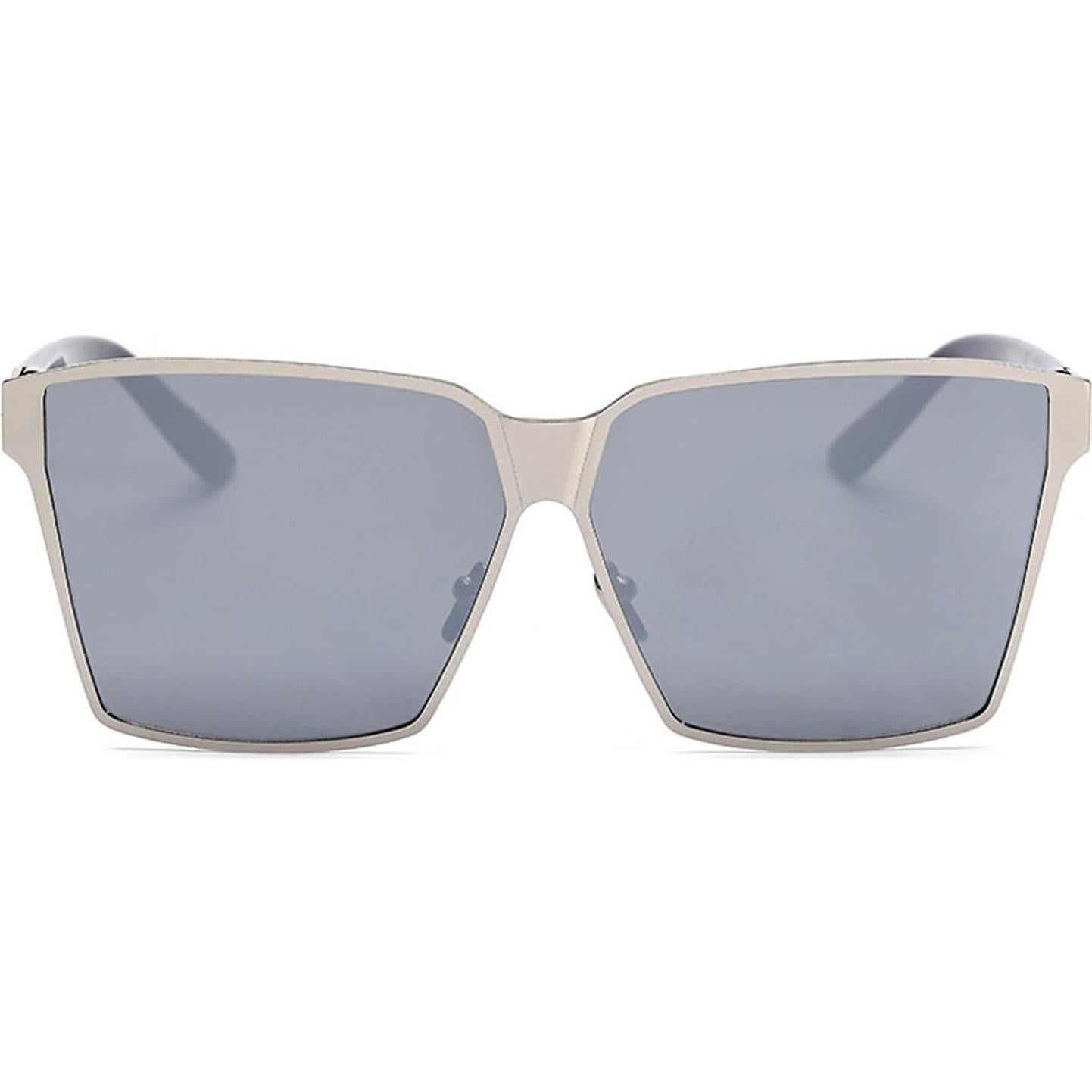 Gafas de Sol Aviador Espejo Plateado para Hombre y Mujer