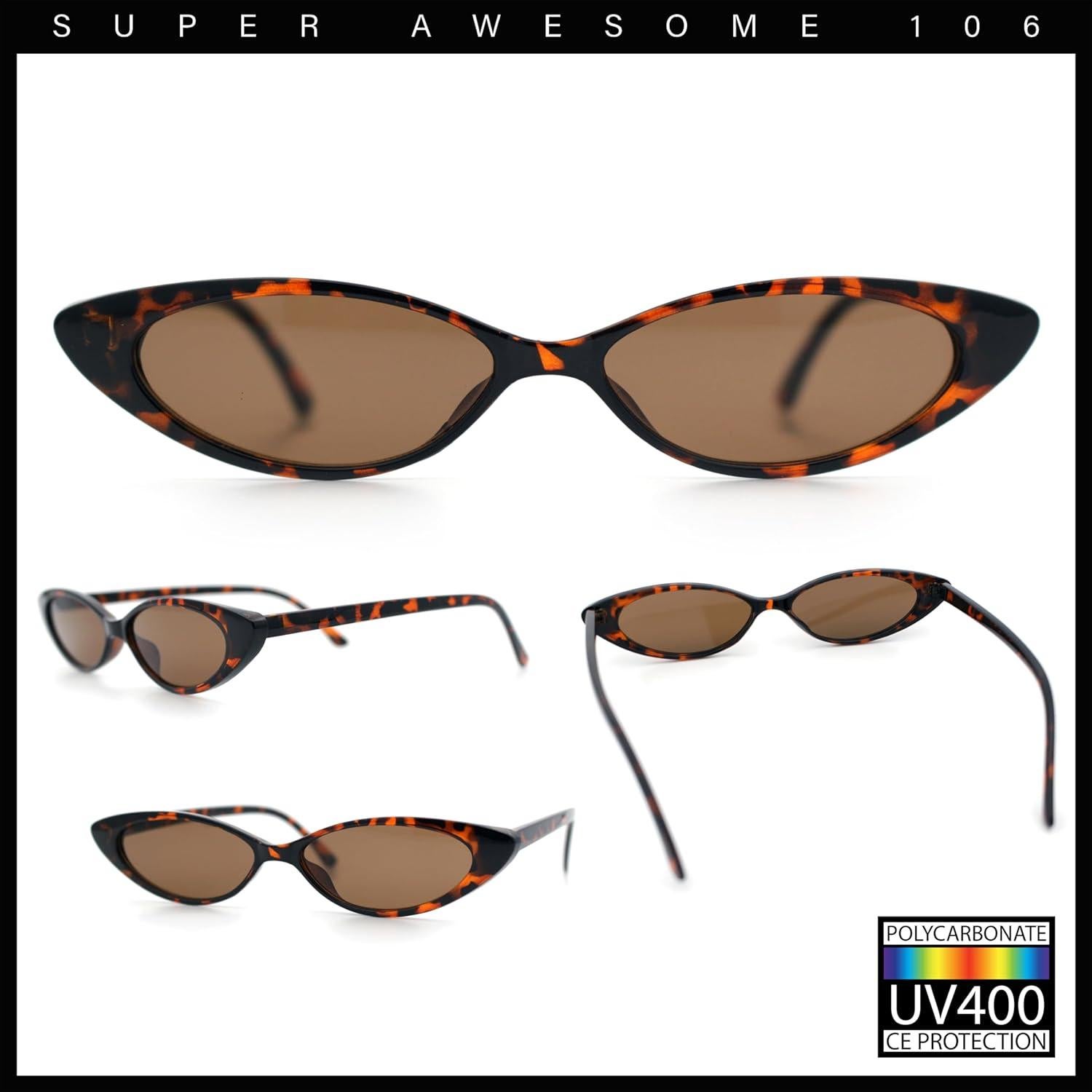 Gafas de Sol SA106 Góticas Retro Ojo de Gato UV400