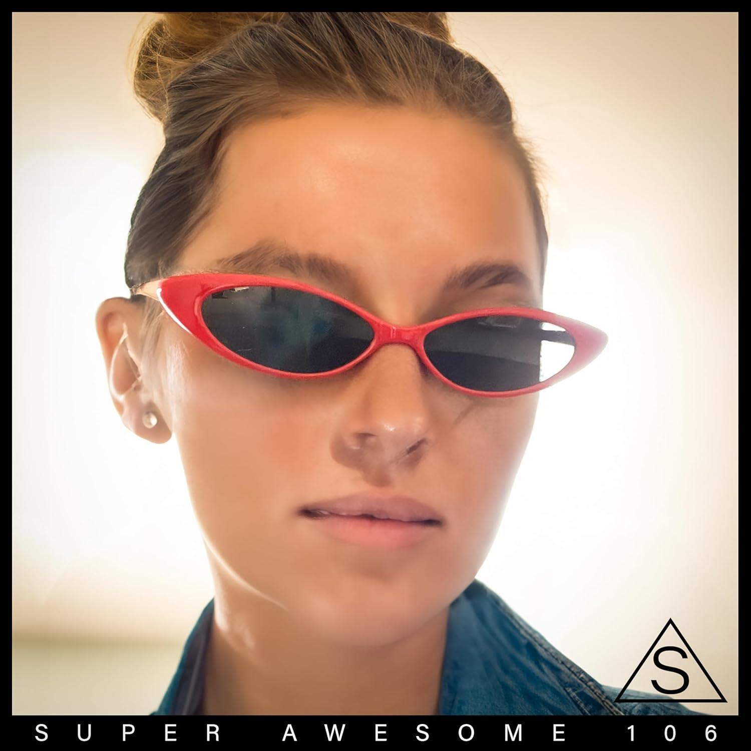 Gafas de sol góticas SA106 para mujeres estilo minimalista