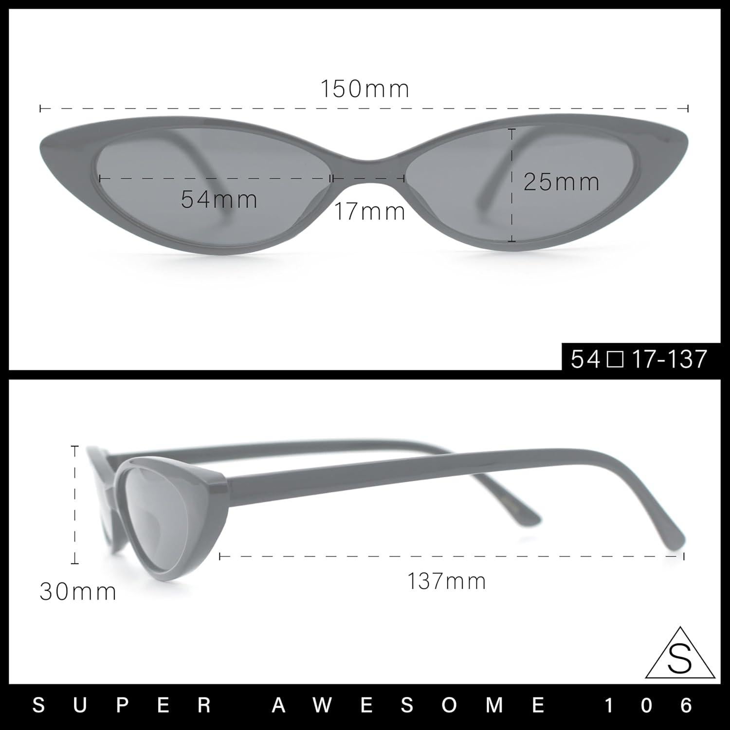 Gafas de Sol SA106 Góticas Retro Ojo de Gato UV400