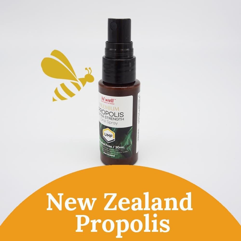 Spray Oral Hi Well Propolis Premium MGO 830+ 30ml Sin Alcohol