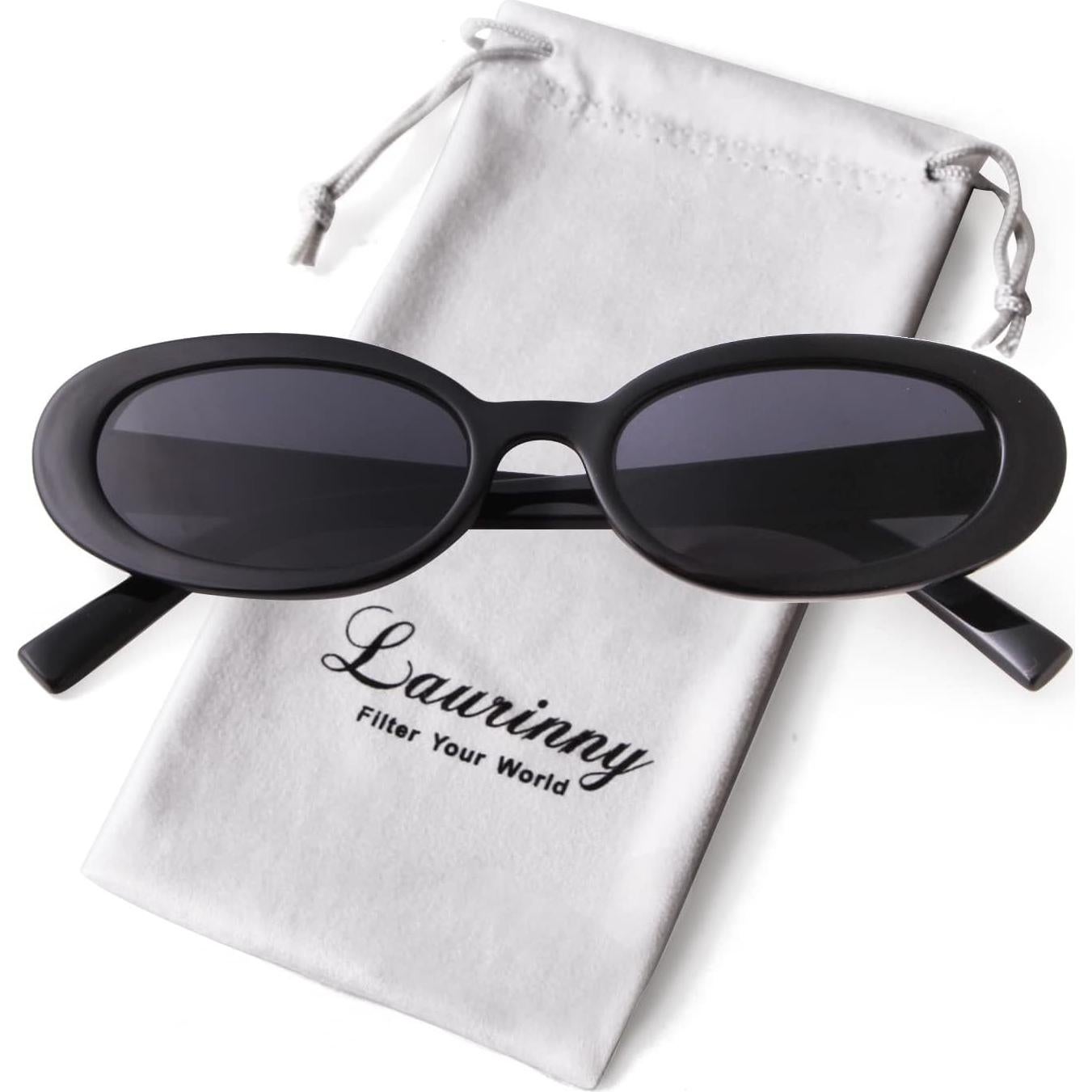 Gafas de sol ovaladas retro Laurinny UV400 unisex