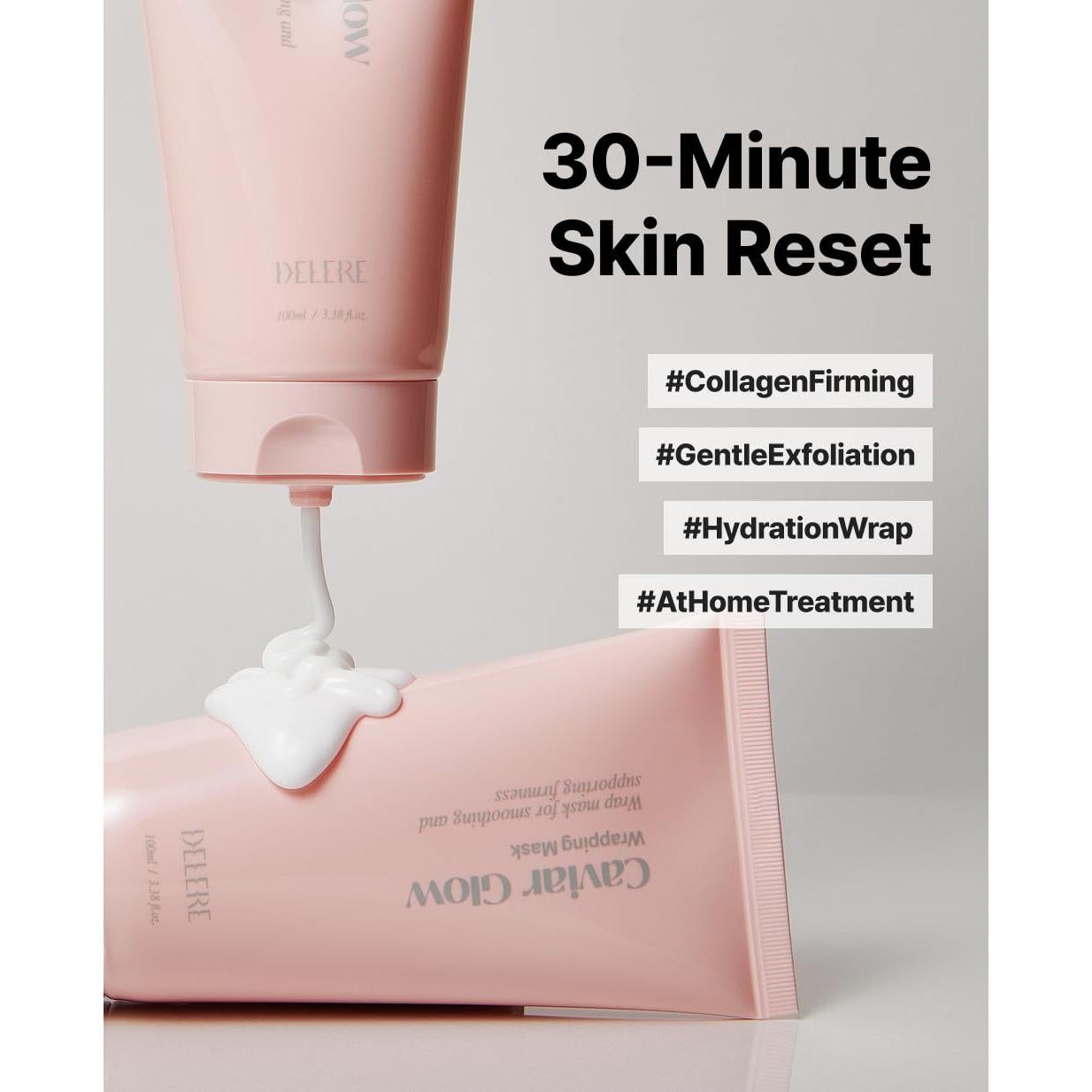 Máscara Facial Peel Off Delere Colágeno Caviar 96.4g