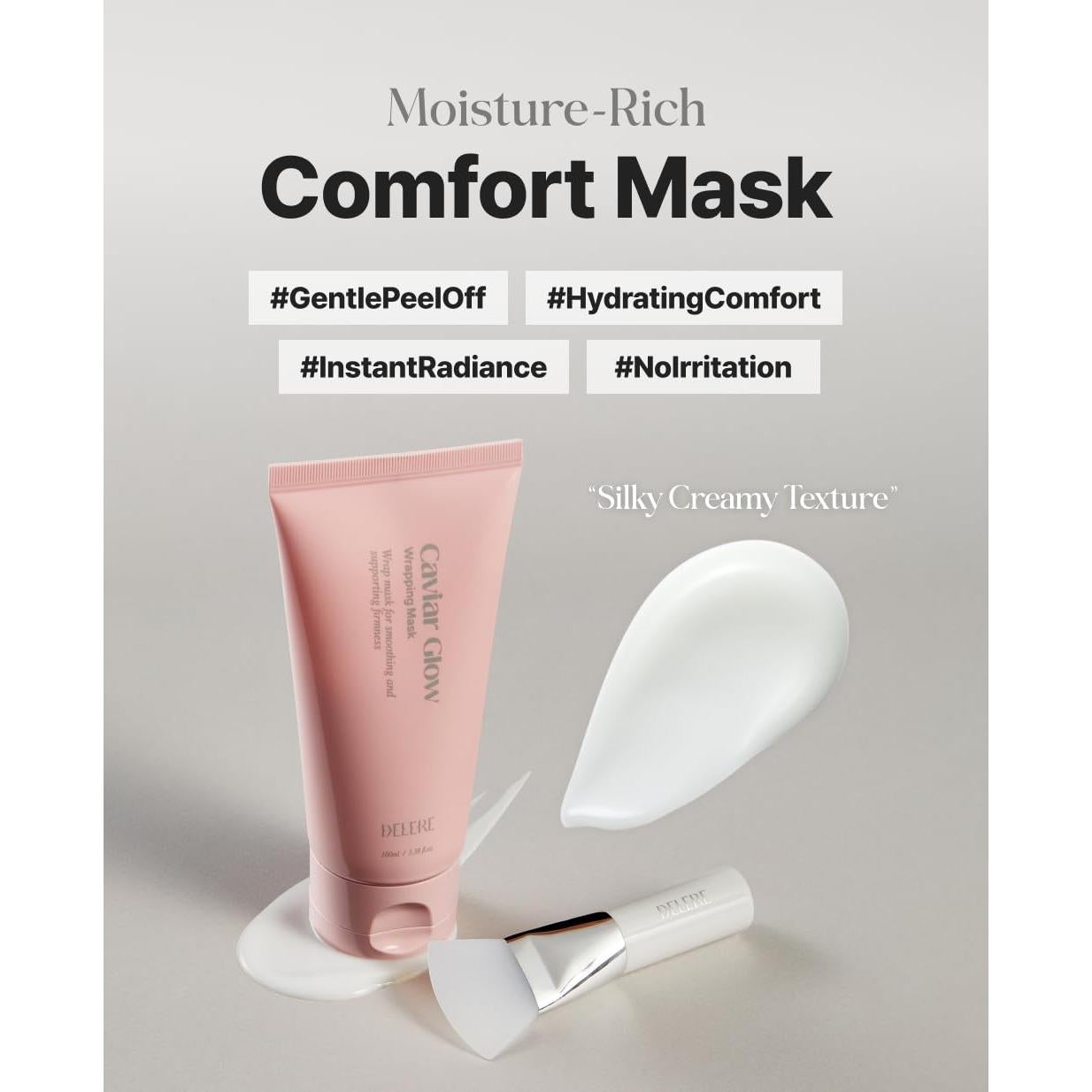 Máscara Facial Peel Off Delere Colágeno Caviar 96.4g