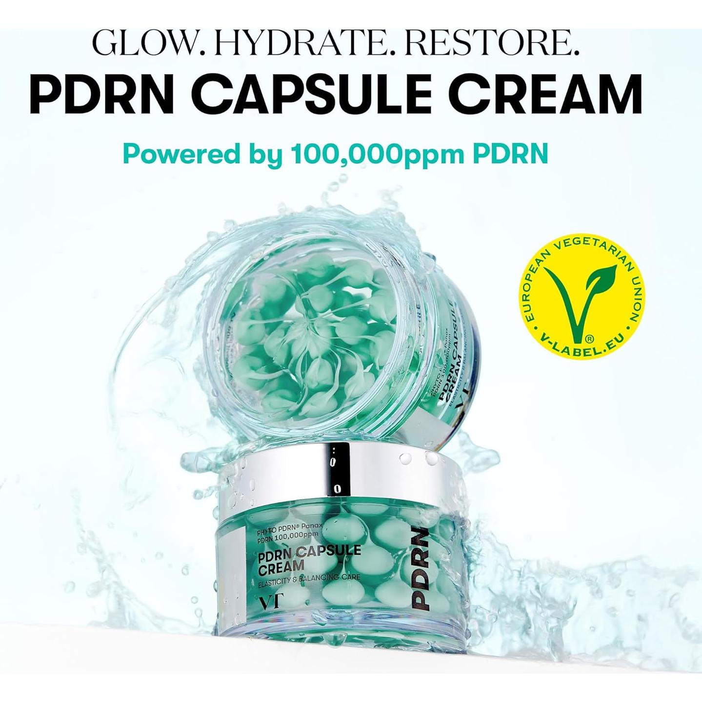 Crema Hidratante Facial VT COSMETICS PDRN 50ml con 100,000ppm