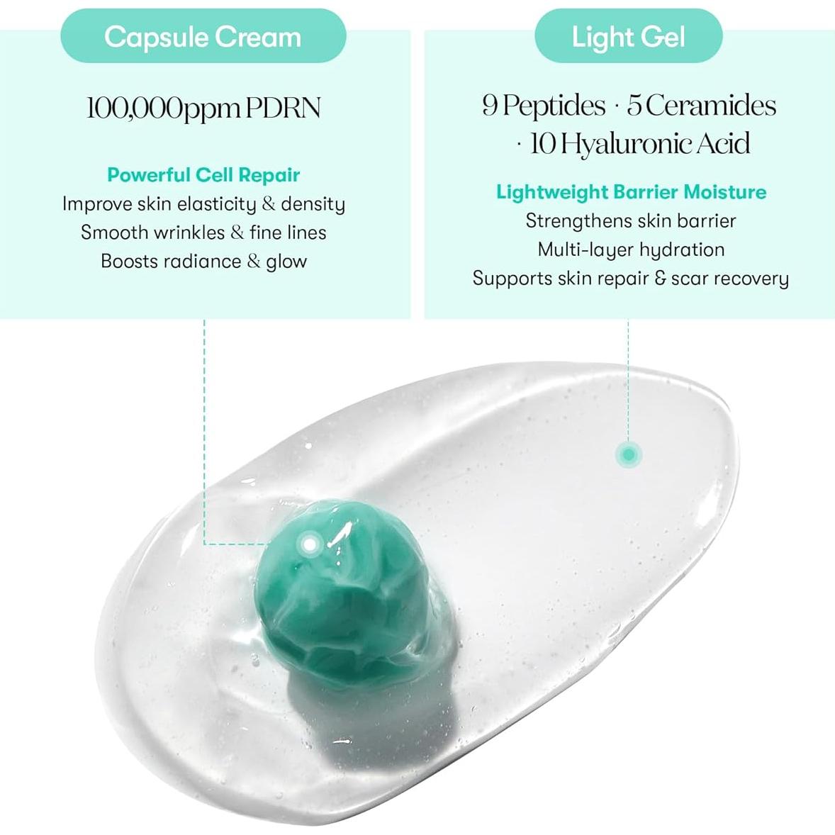 Crema Hidratante Facial VT COSMETICS PDRN 50ml con 100,000ppm