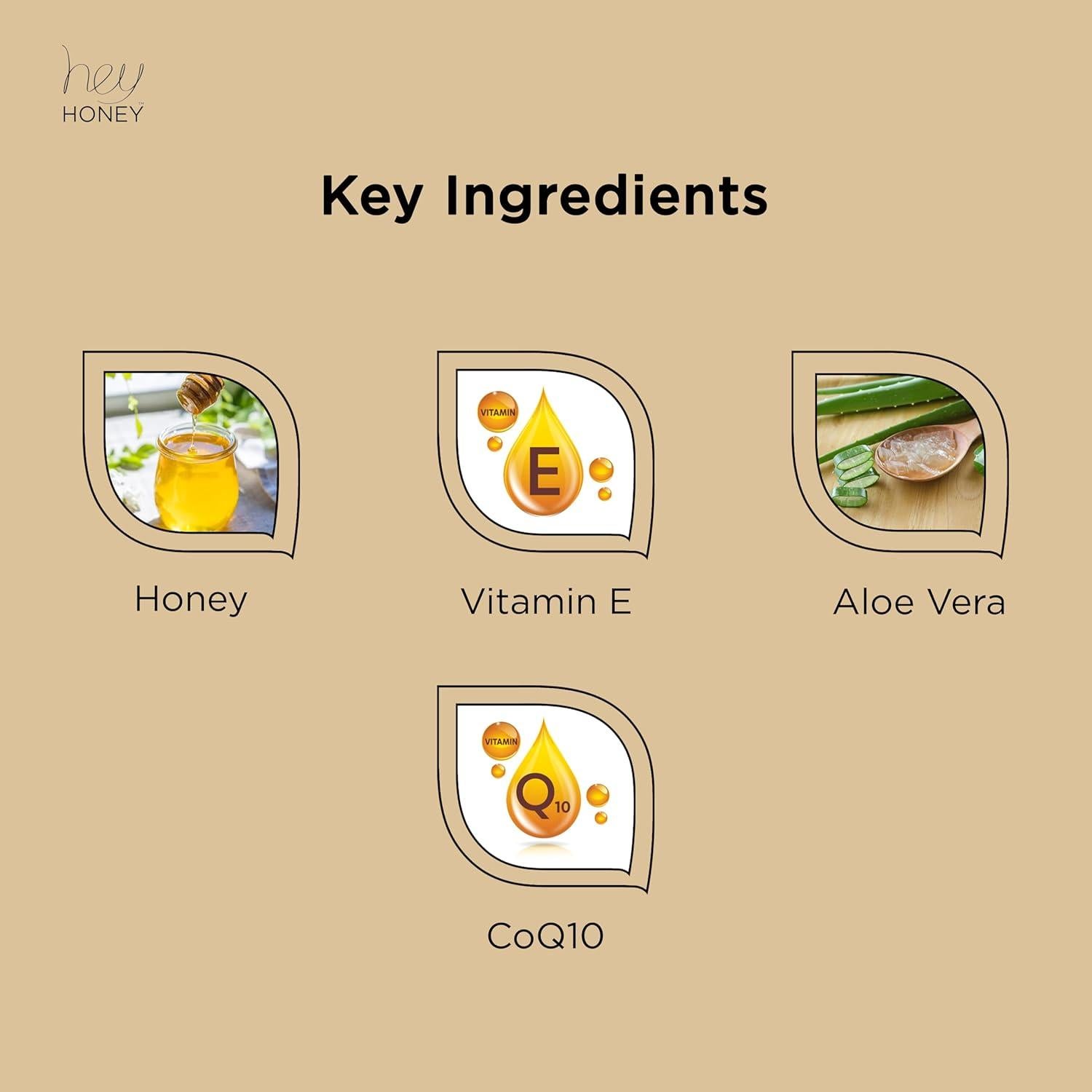 Hidratante Nocturno Facial Hey Honey con Miel y CoQ10 28g