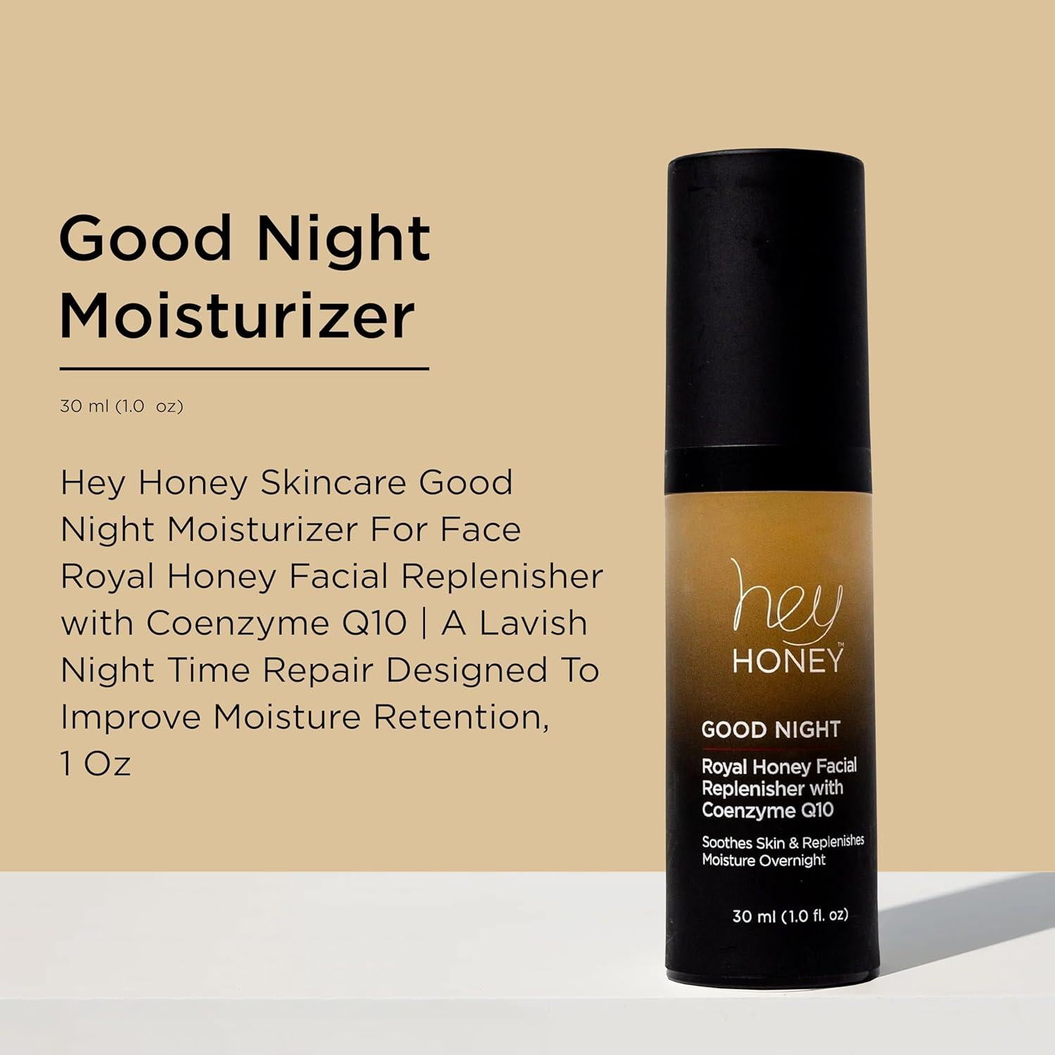 Hidratante Nocturno Facial Hey Honey con Miel y CoQ10 28g