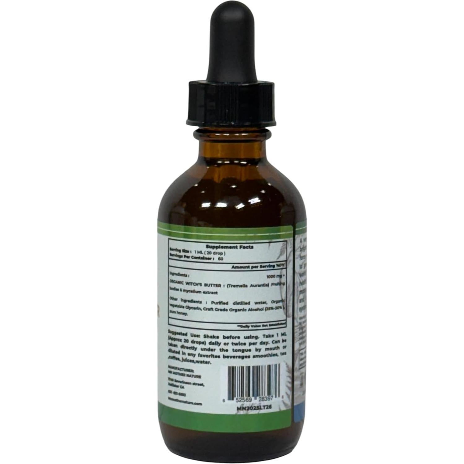 Extracto Líquido de Mantequilla de Bruja Orgánica 60 mL