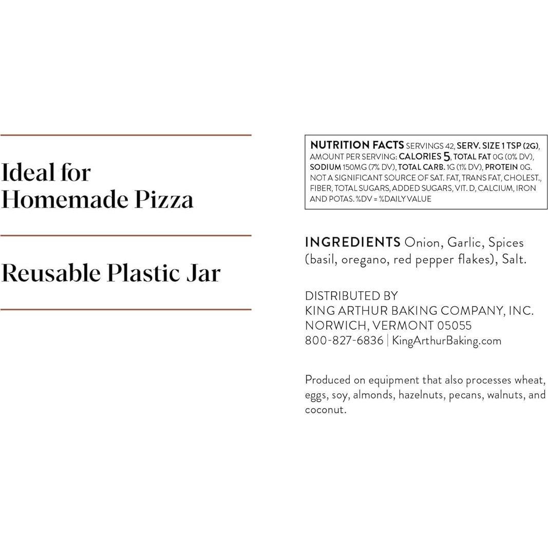 Sazonador para Pizza King Arthur Flour 85g - Kosher