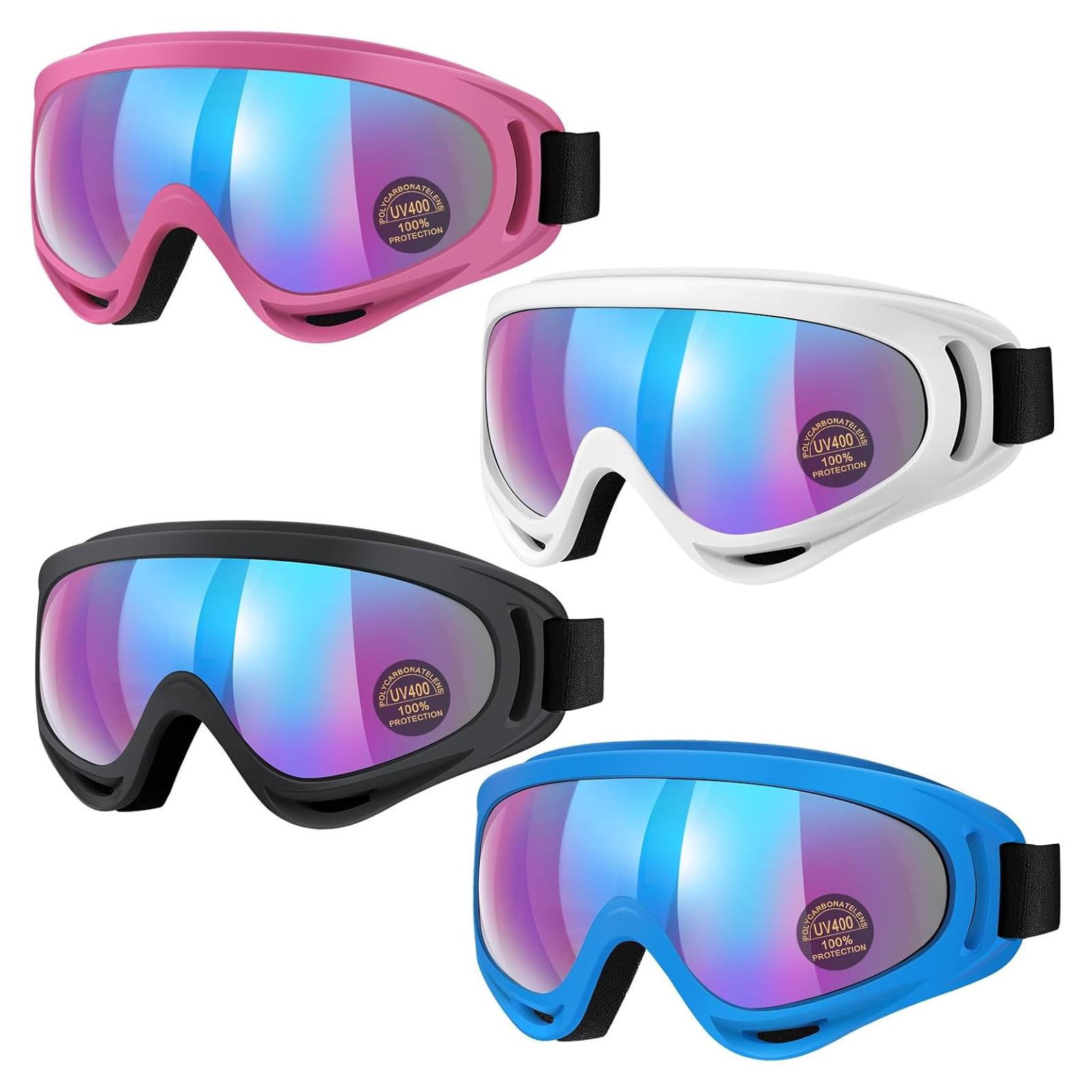 Gafas de Motocicleta Vatefery 4-Pack Antivaho UV