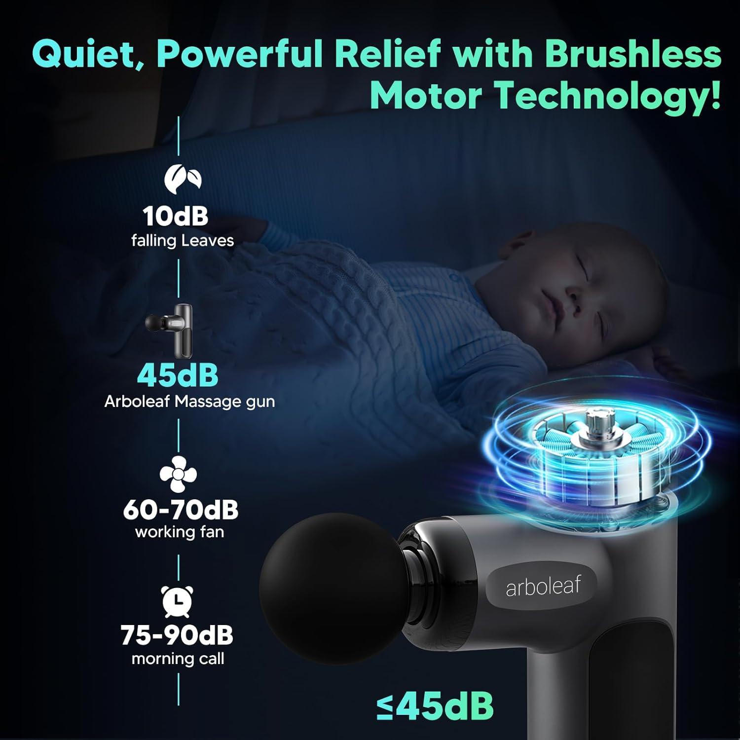 Pistola de Masaje Arboleaf CM40A Portátil 5 Velocidades