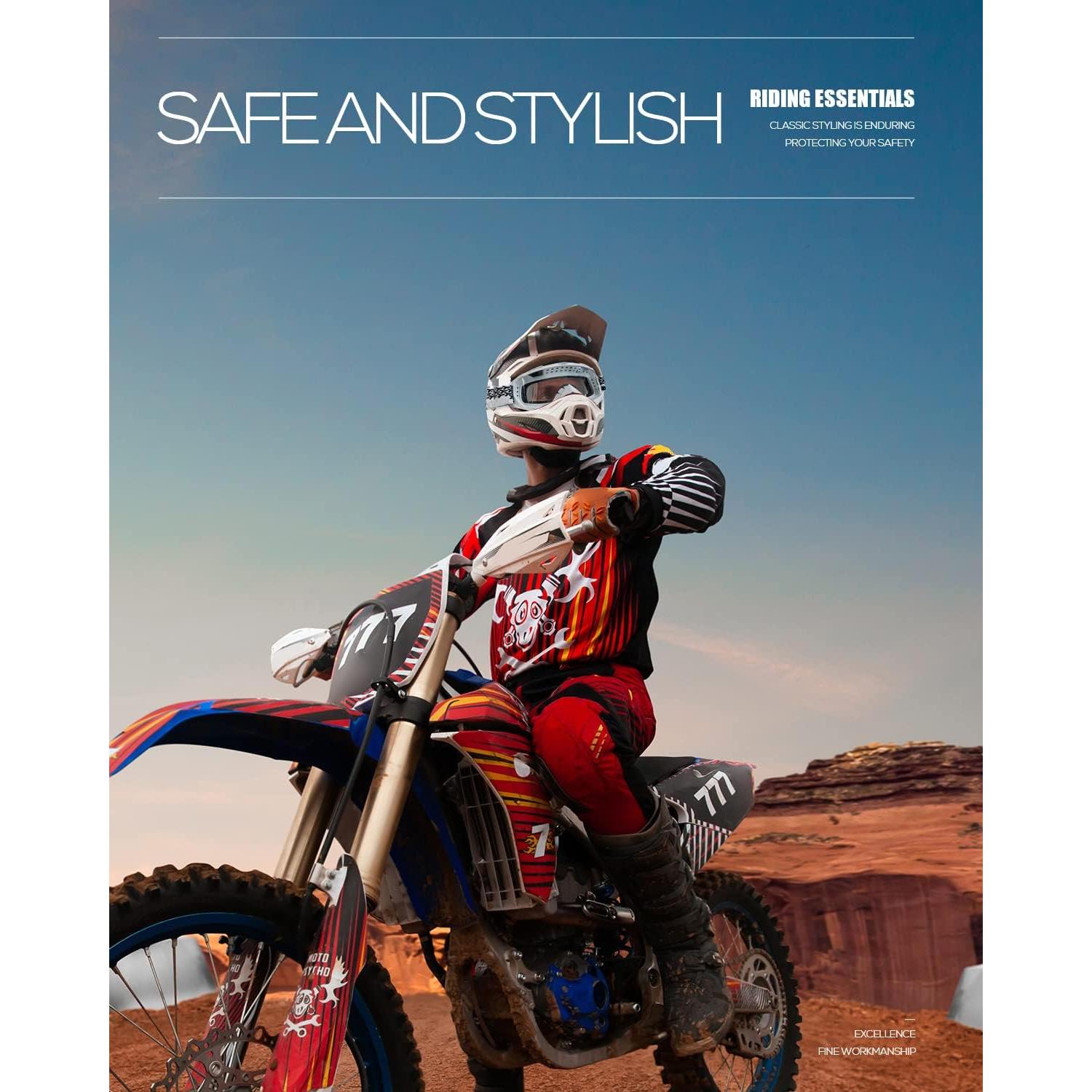 Gafas de Motocross BATFOX F816 UV Protección Antideslizante