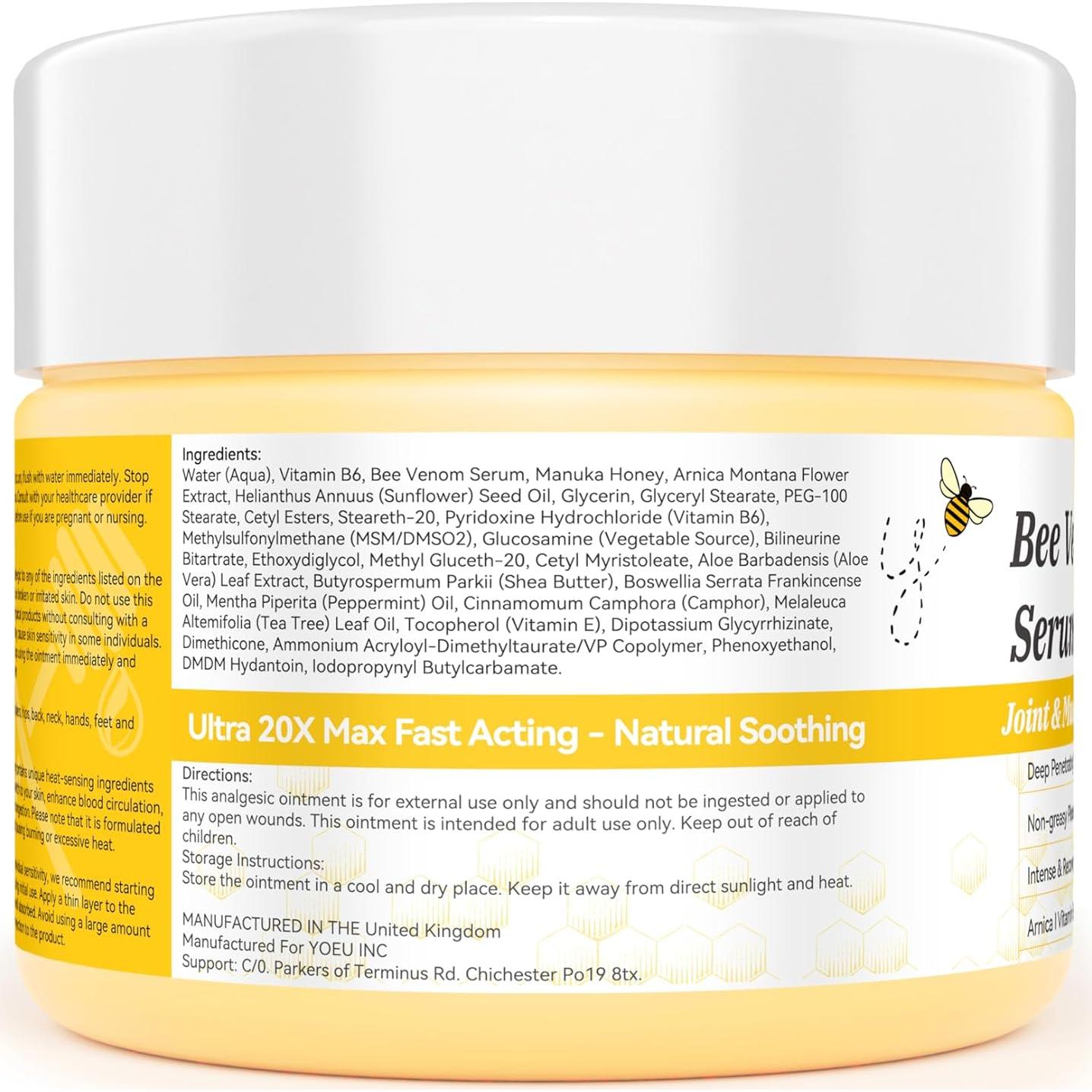 Crema Gel de Veneno de Abeja Orgánico Natural DRUOUO 226g