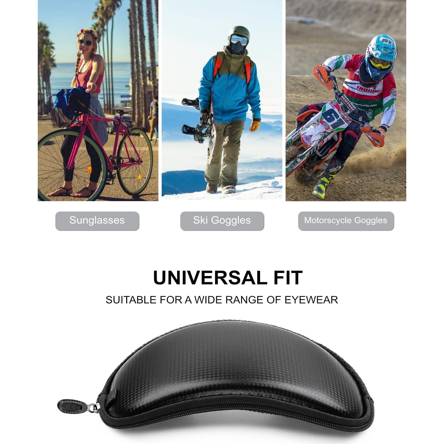 Gafas de motocross BATFOX F816 UV400 con estuche negro